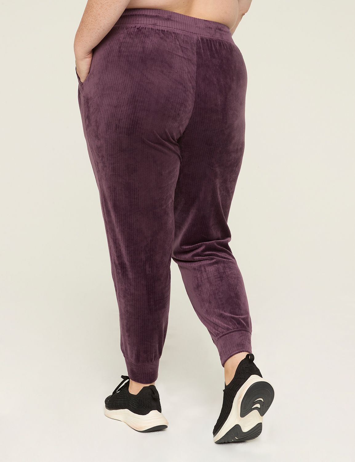 LIVI Mid Rise Ribbed Velour Classic | LaneBryant