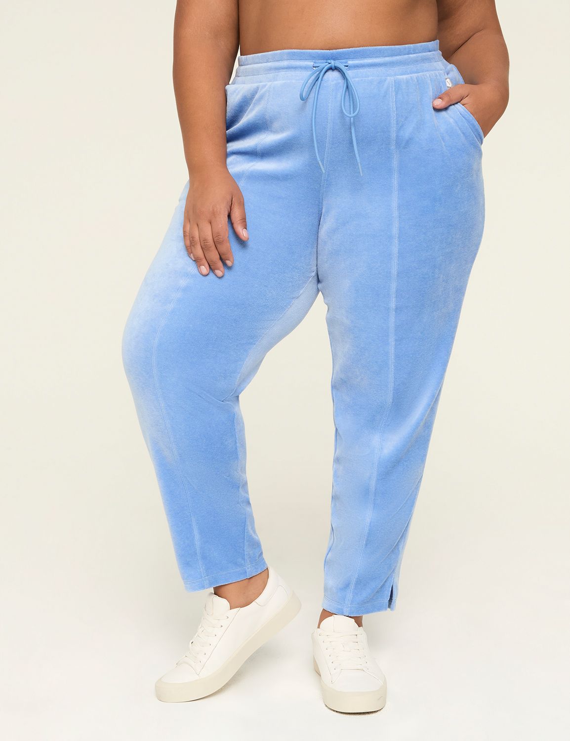 LIVI Heathered Velour Jogger | LaneBryant