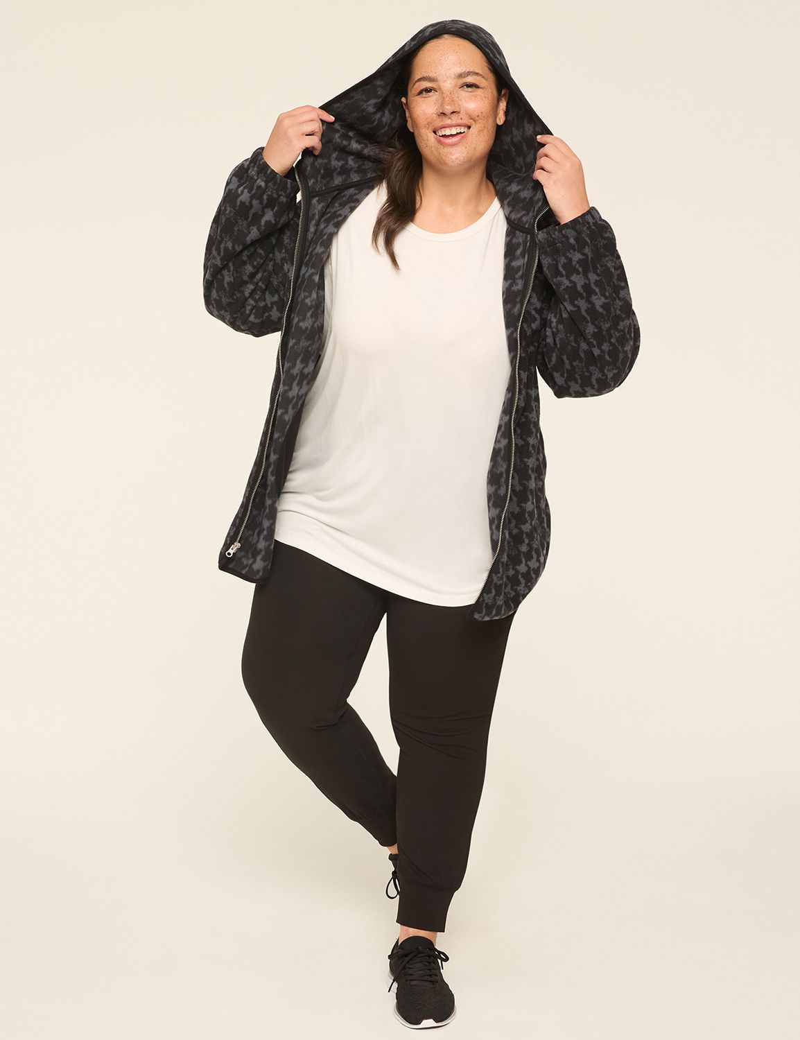 LIVI Long Sleeve Full Zip Sherpa Ja | LaneBryant