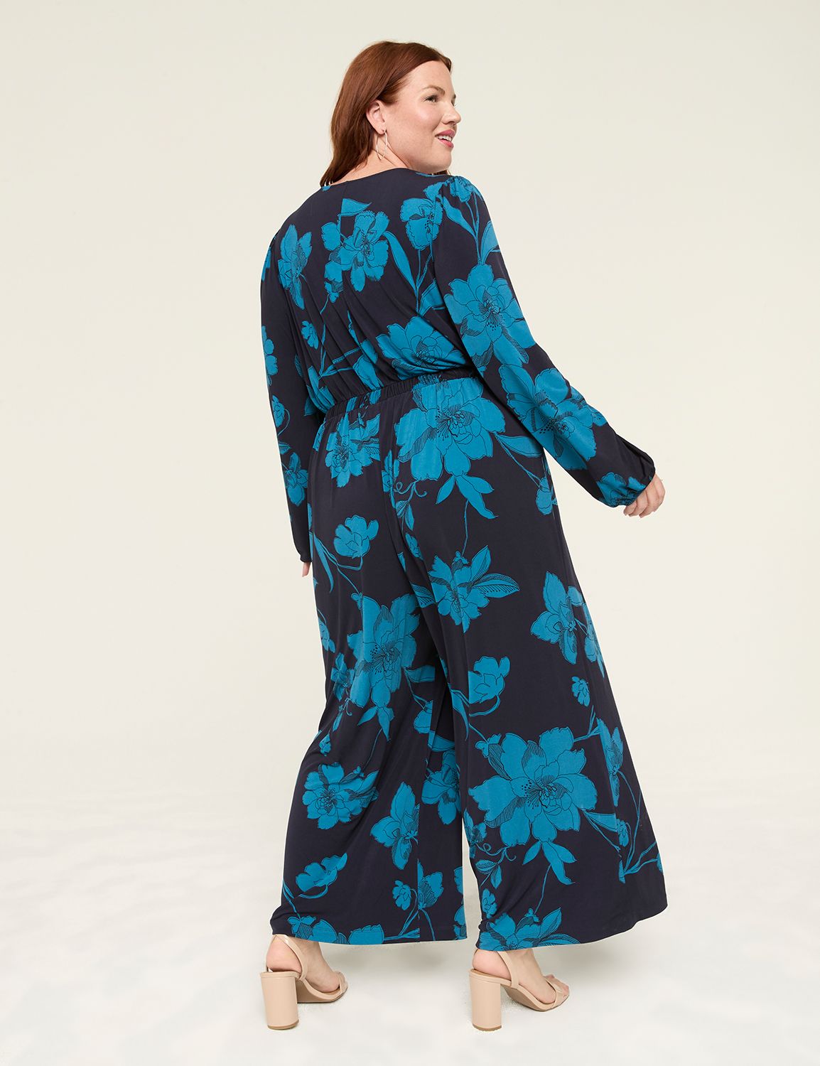 LS SHIRRED SHOULDER SURPLICE JUMPSU Product Image 2