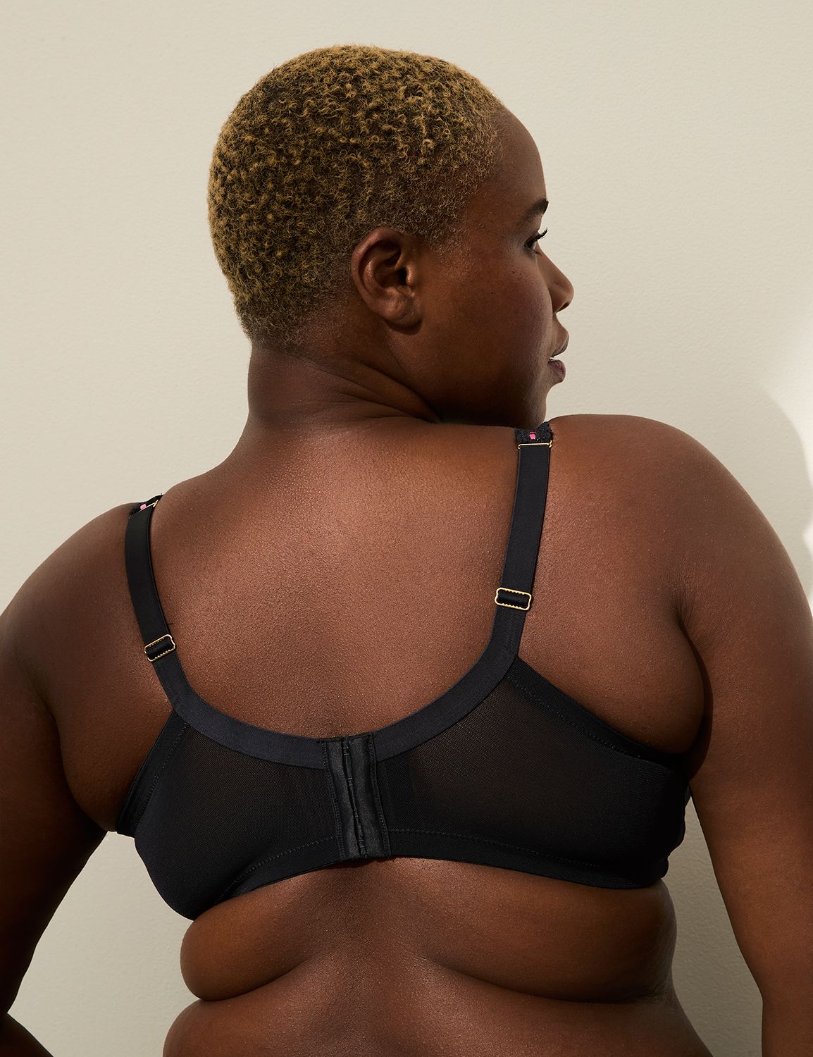Heart Mesh Ribbon-Slot Boost Balconette Bra | LaneBryant