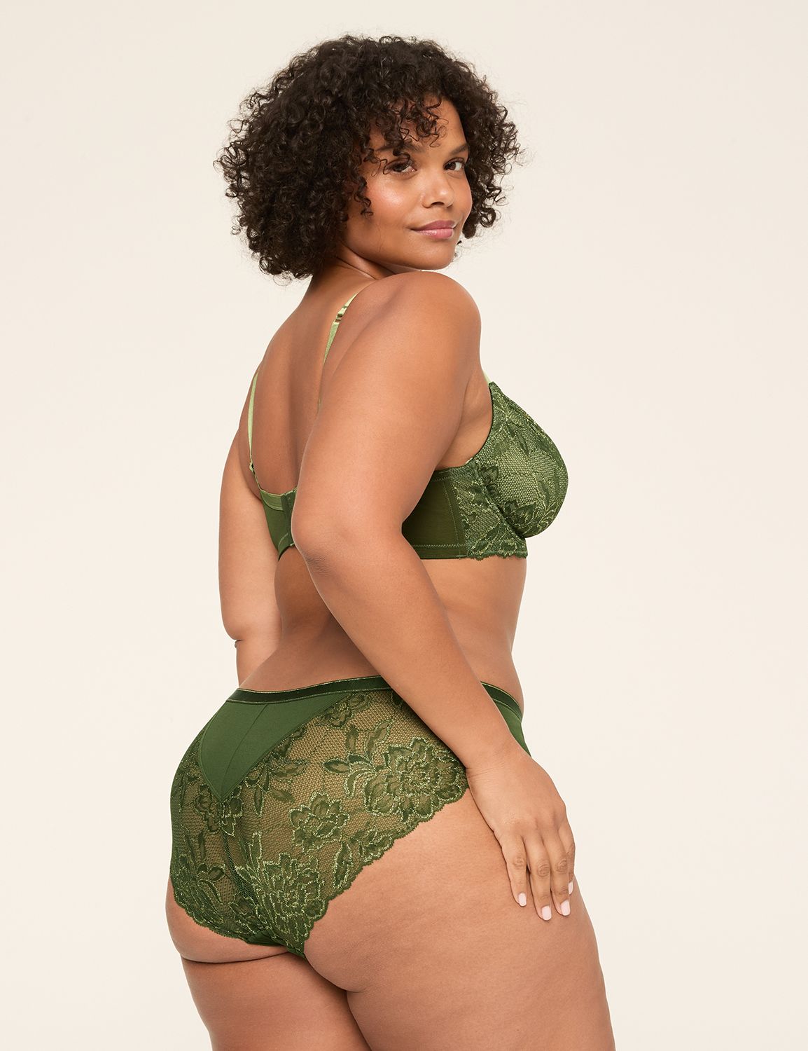 No-Show Lace-Back Hipster Panty