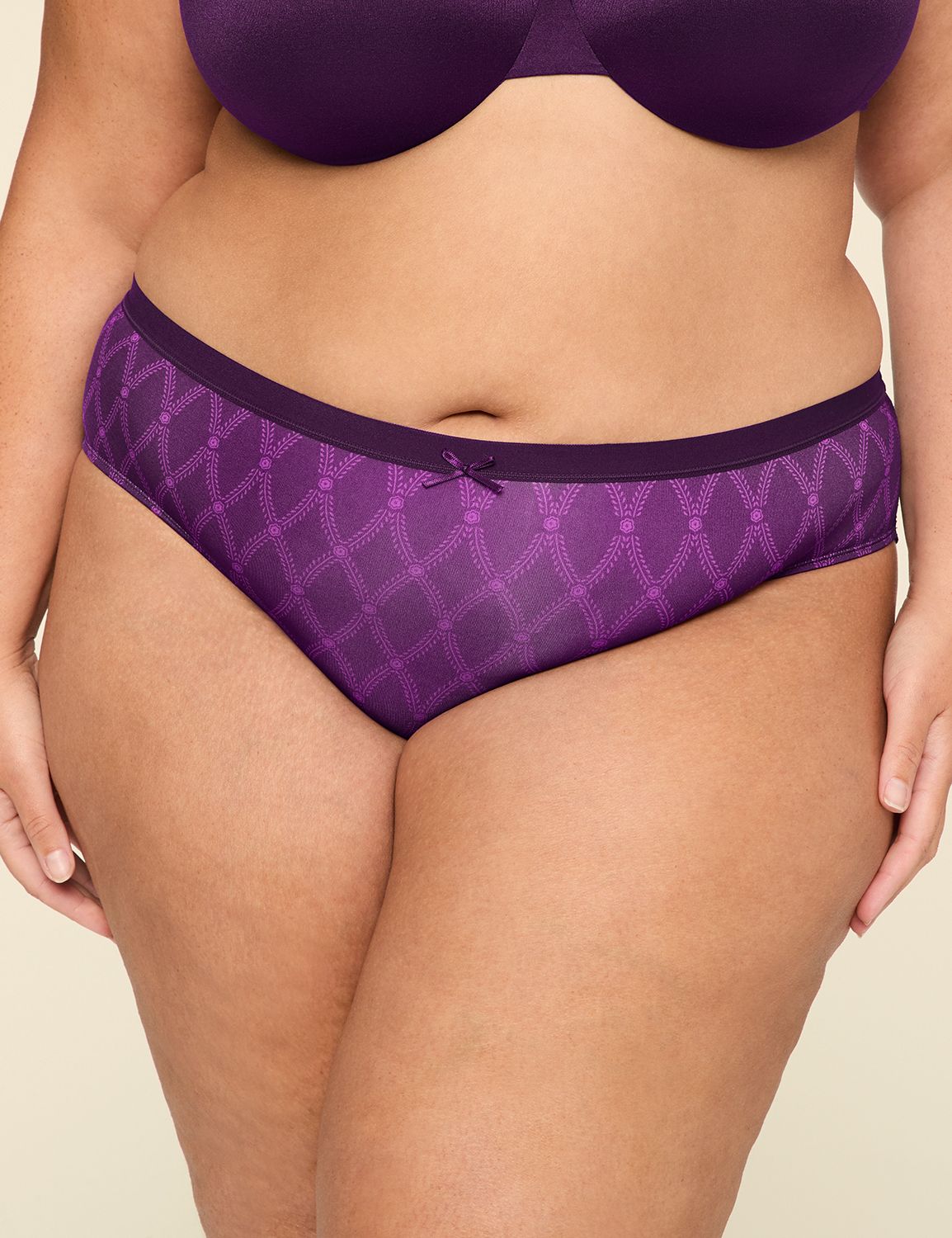 No-Show Lace-Back Hipster Panty