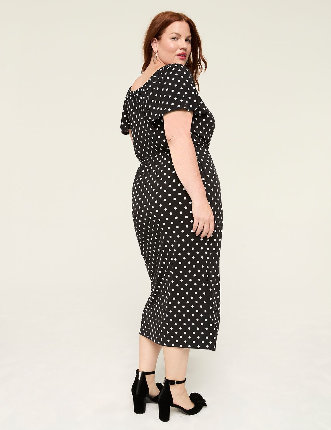 Flutter sleeve surplice midi 114406 Product Image 2