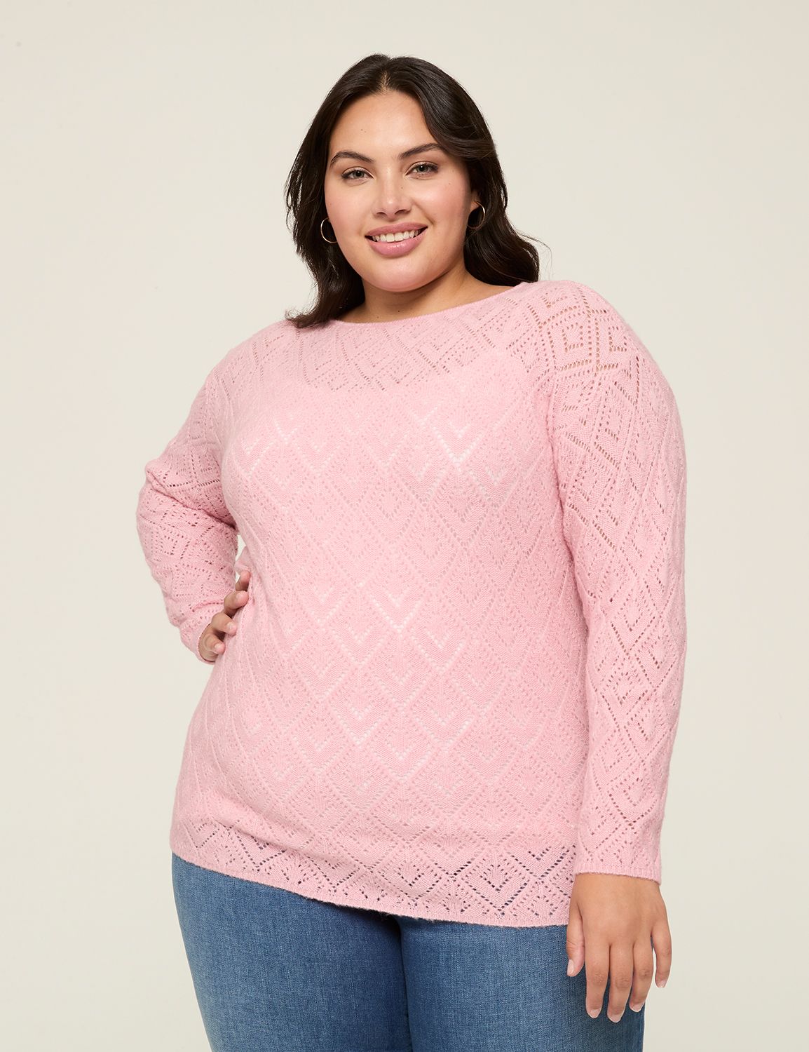 Pink Women s Plus Size Tops Dressy Tops Lane Bryant