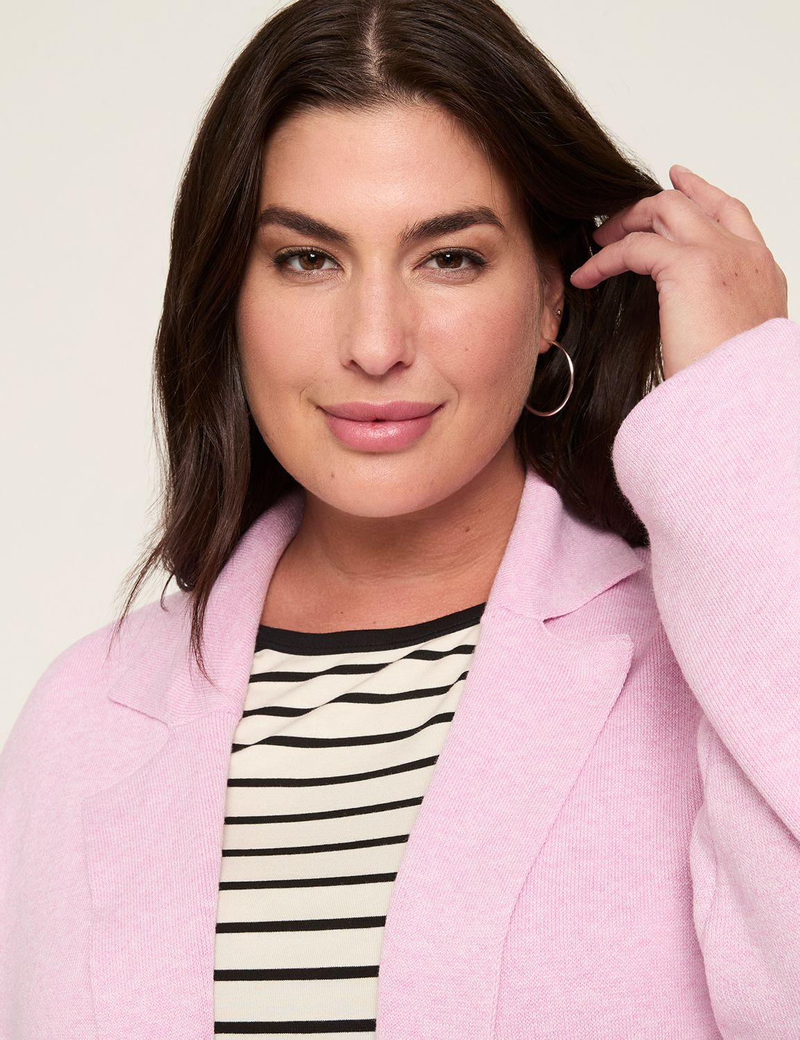 Classic Long Sleeve Open Front Swea Product Image 3