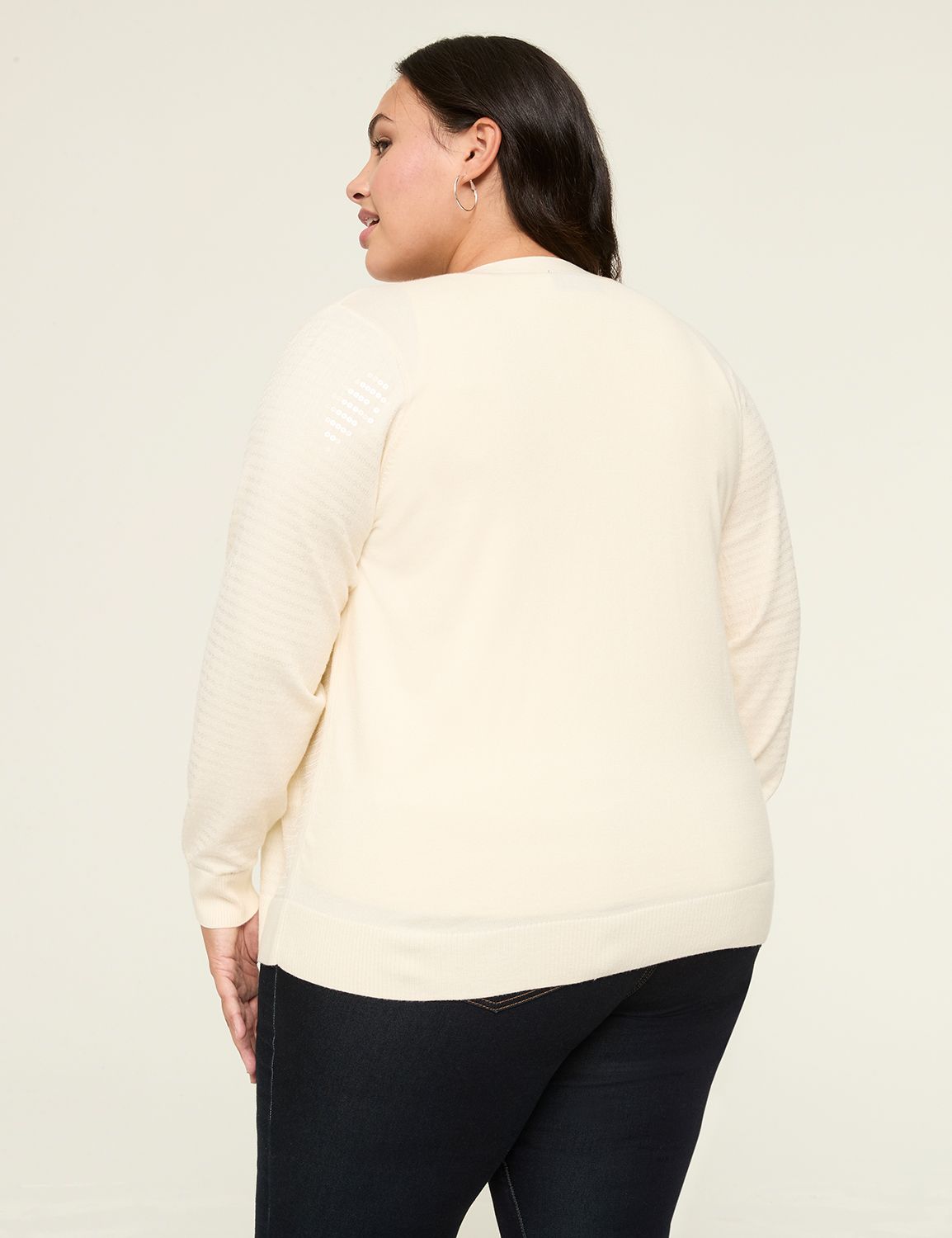 Sequin OpenFront Cardigan LaneBryant
