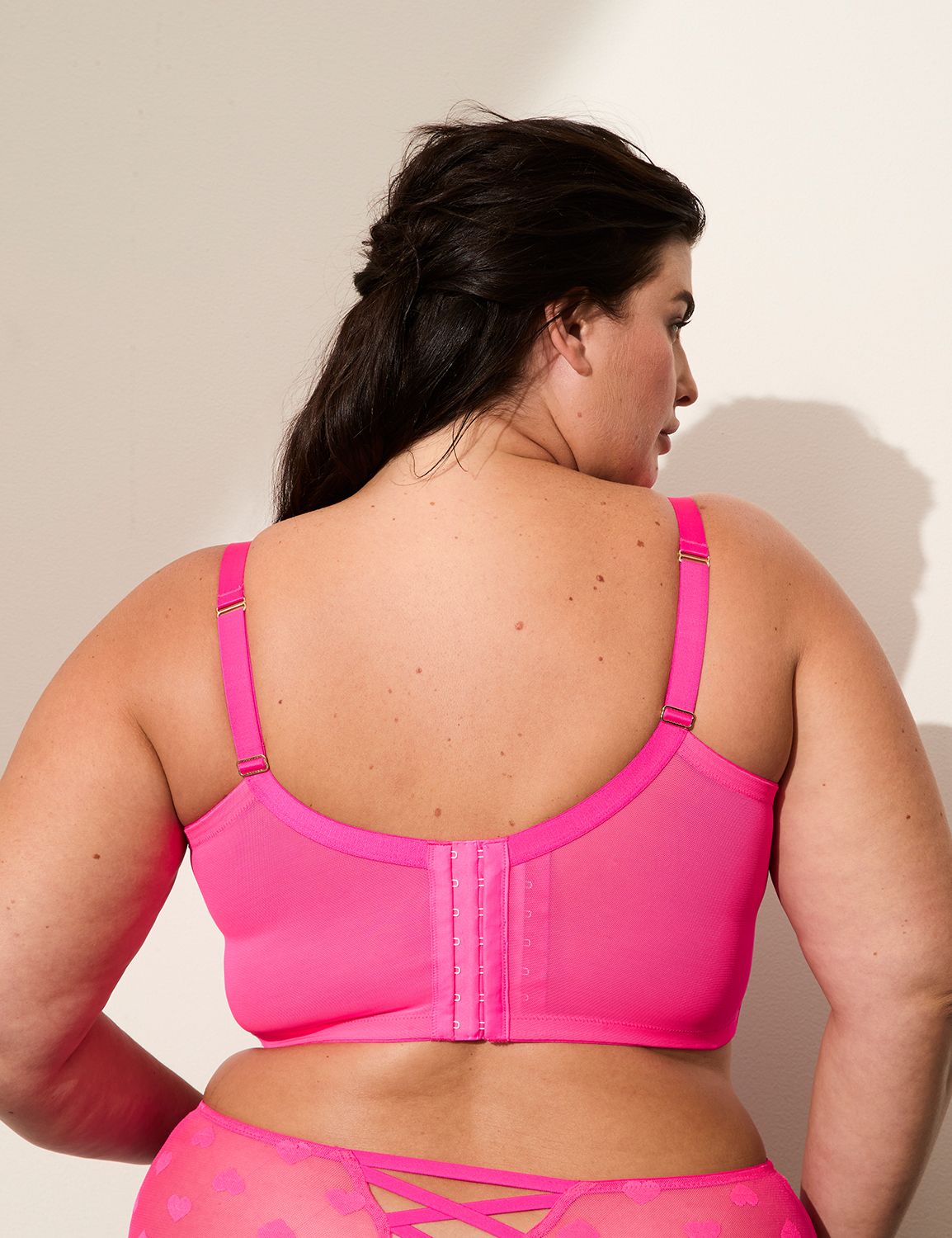 Heart Mesh Longline Unlined Balc 11 Product Image 2