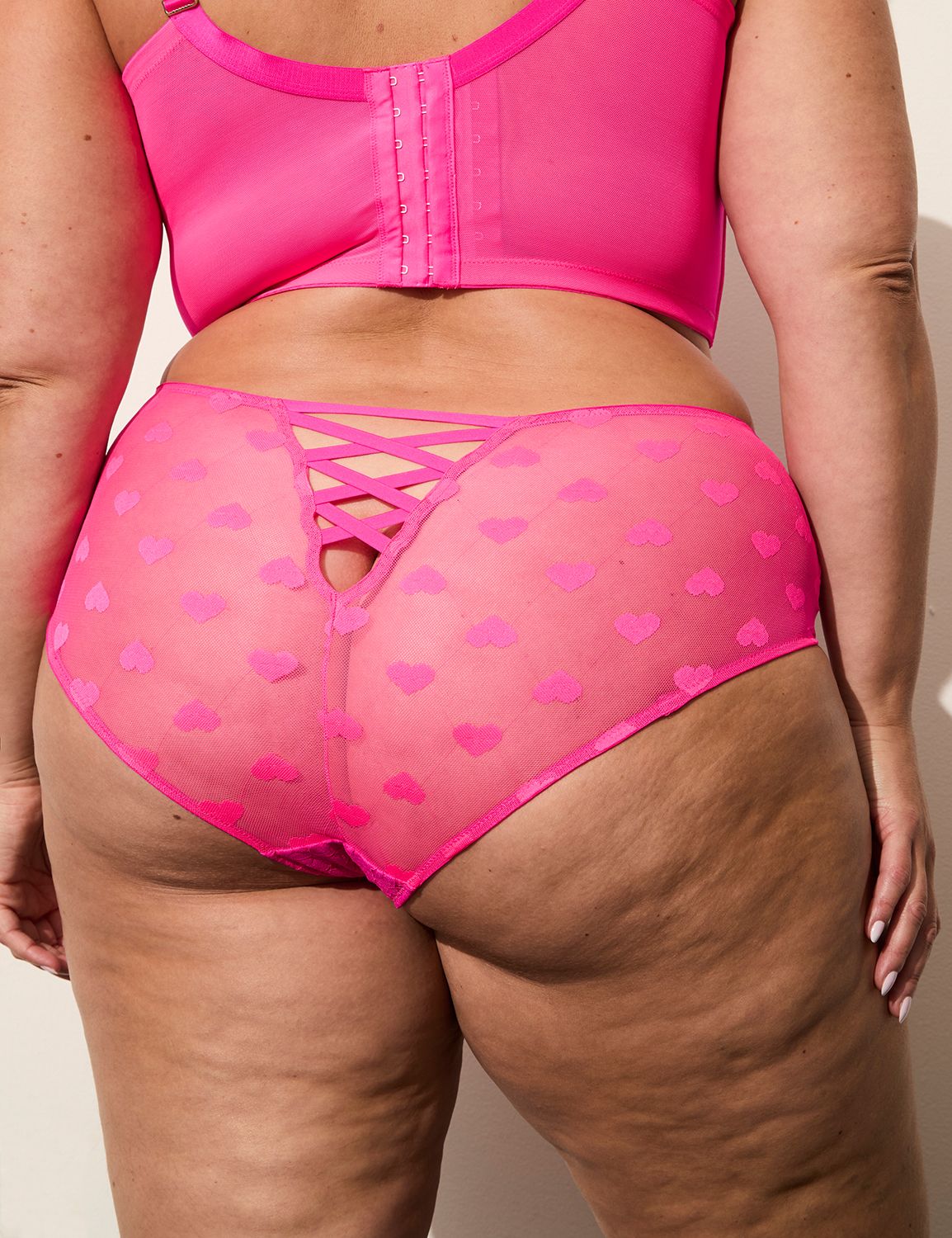 Heart Mesh Garter Panty 1142632 Product Image 2