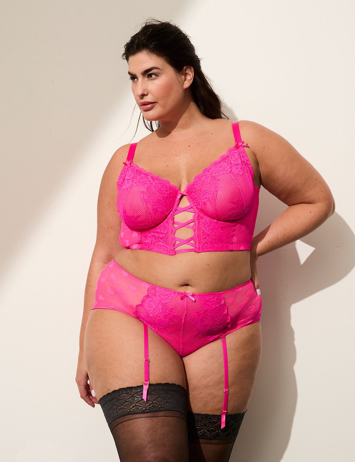 Heart Mesh Garter Panty 1142632 Product Image 3