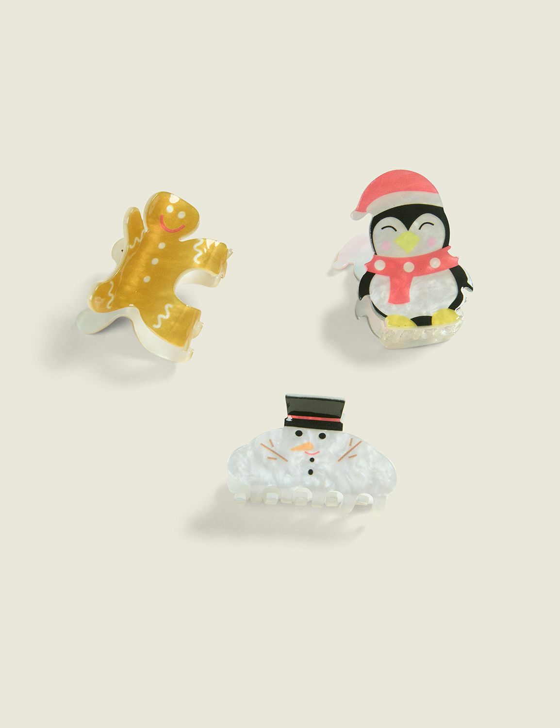 Holiday Icon Claw Clip 3 Pack Product Image 1