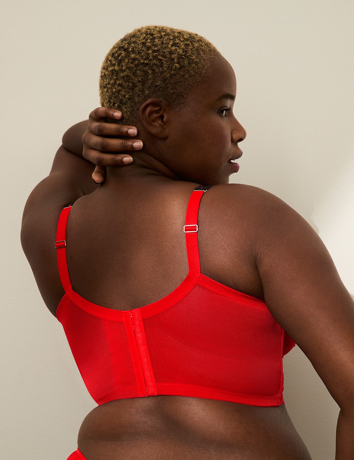 Ribbon-Slot Longline Unlined Balconette Bra | LaneBryant