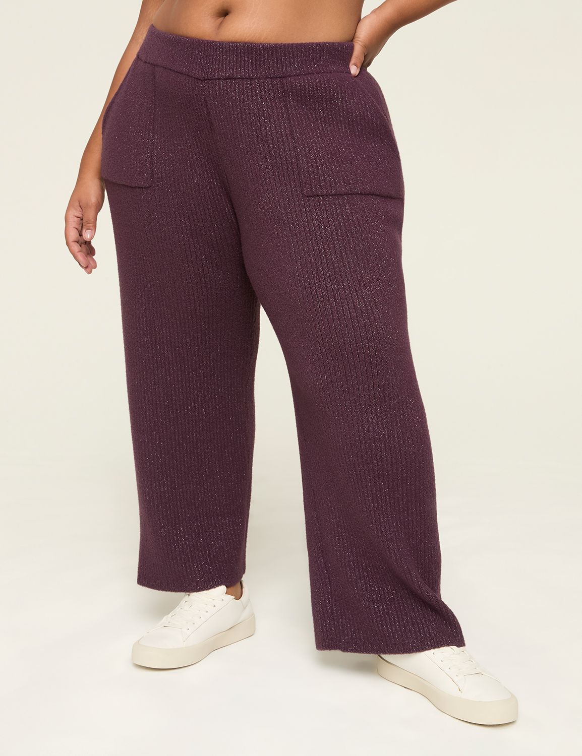 LIVI Shimmer Sweater Relaxed Straight Pant