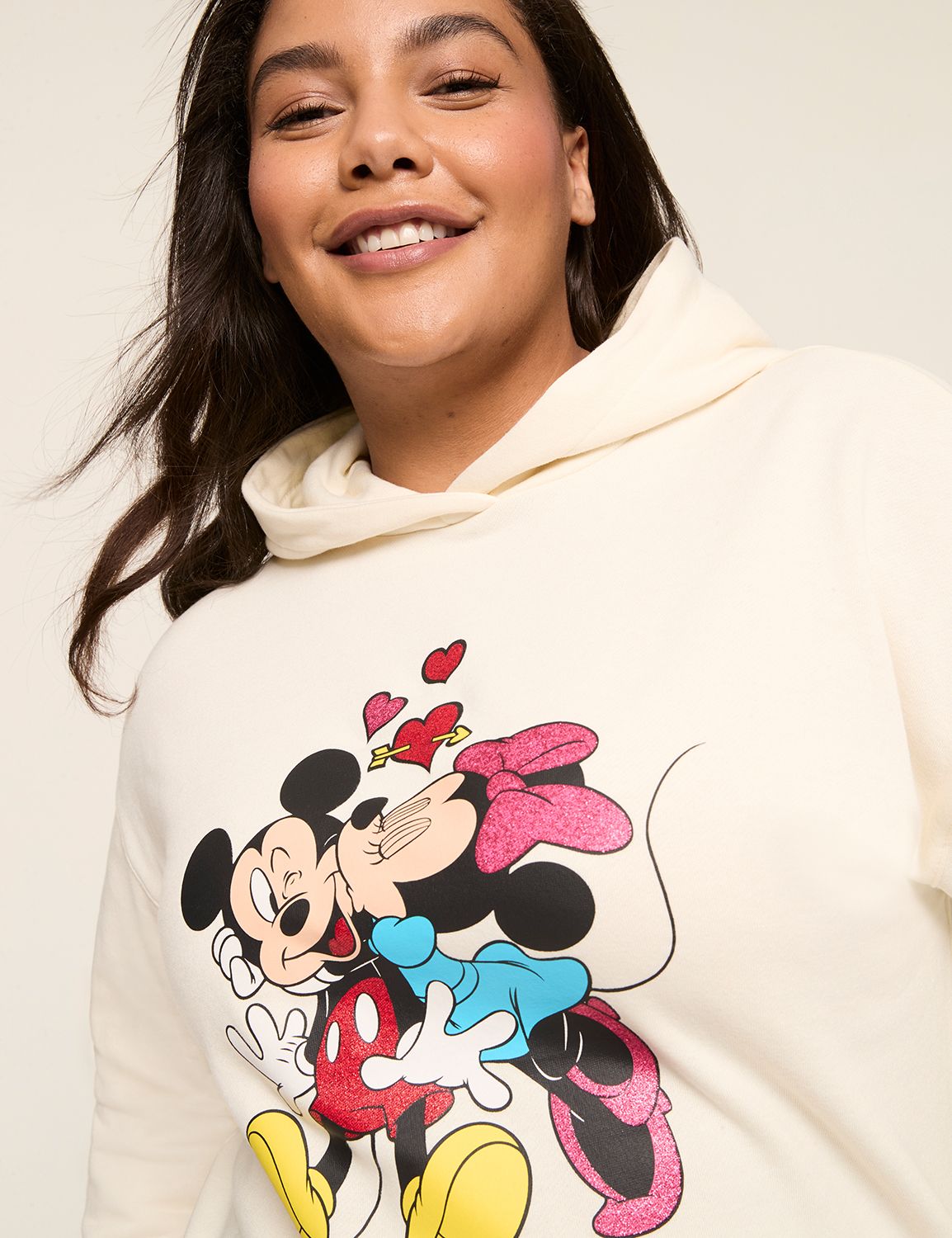 Relaxed Mickey & Minnie Graphic Sweatshirt | LaneBryant