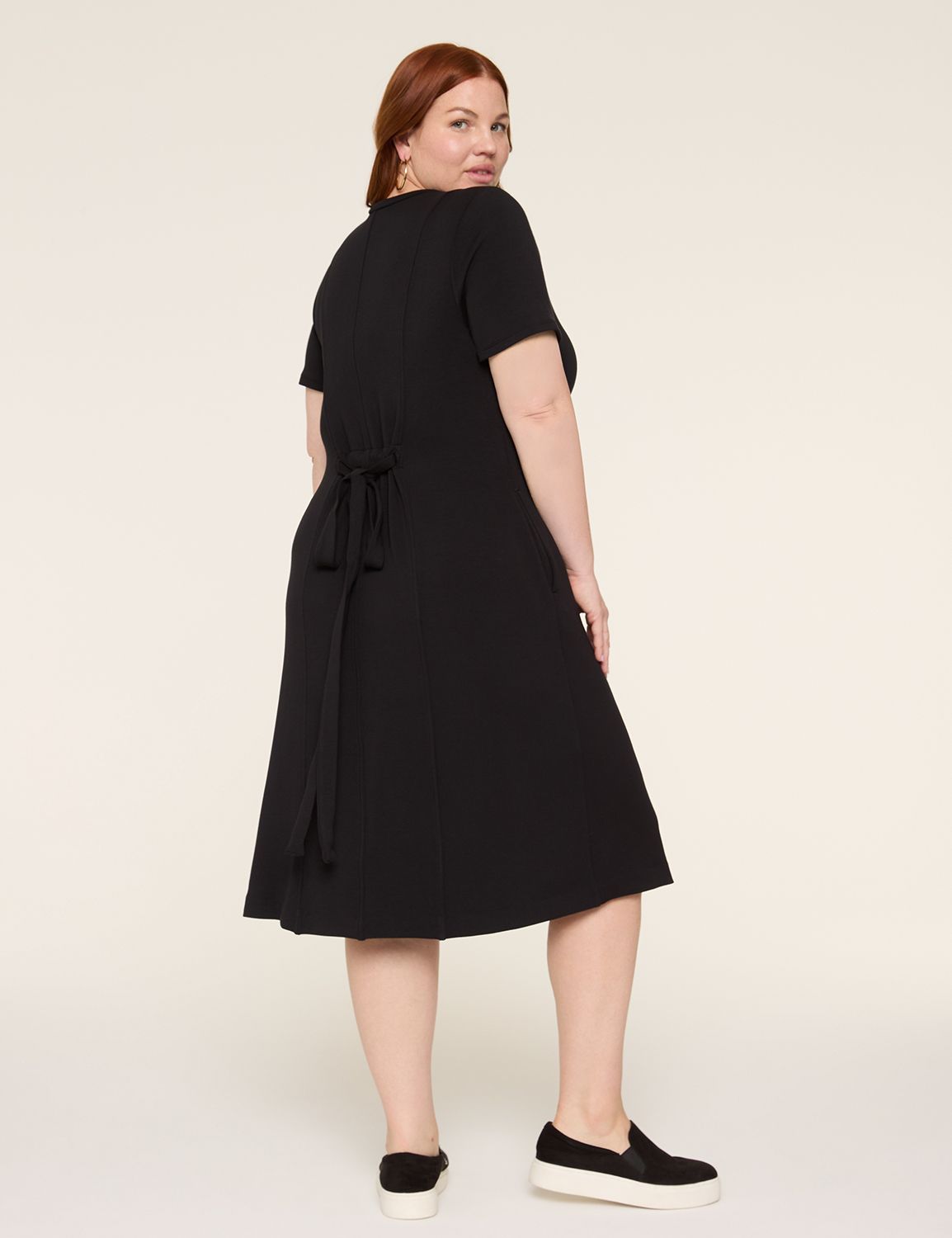 LS CREW NK WITH TIE WAIST IN JOURNE Product Image 2