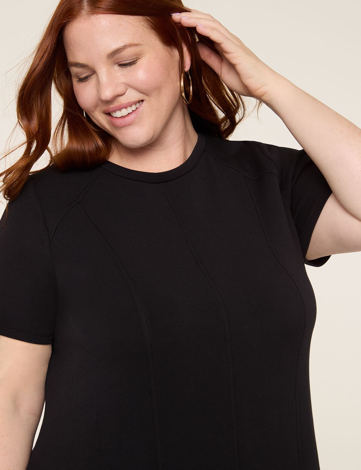 LS CREW NK WITH TIE WAIST IN JOURNE Product Image 3