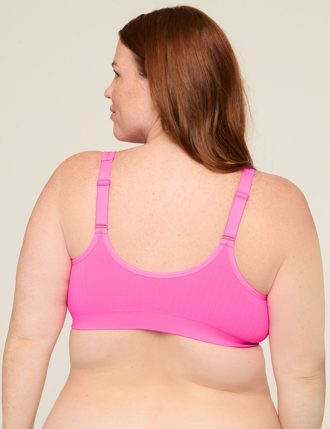 Seamless Rib Notch-Neck Bralette