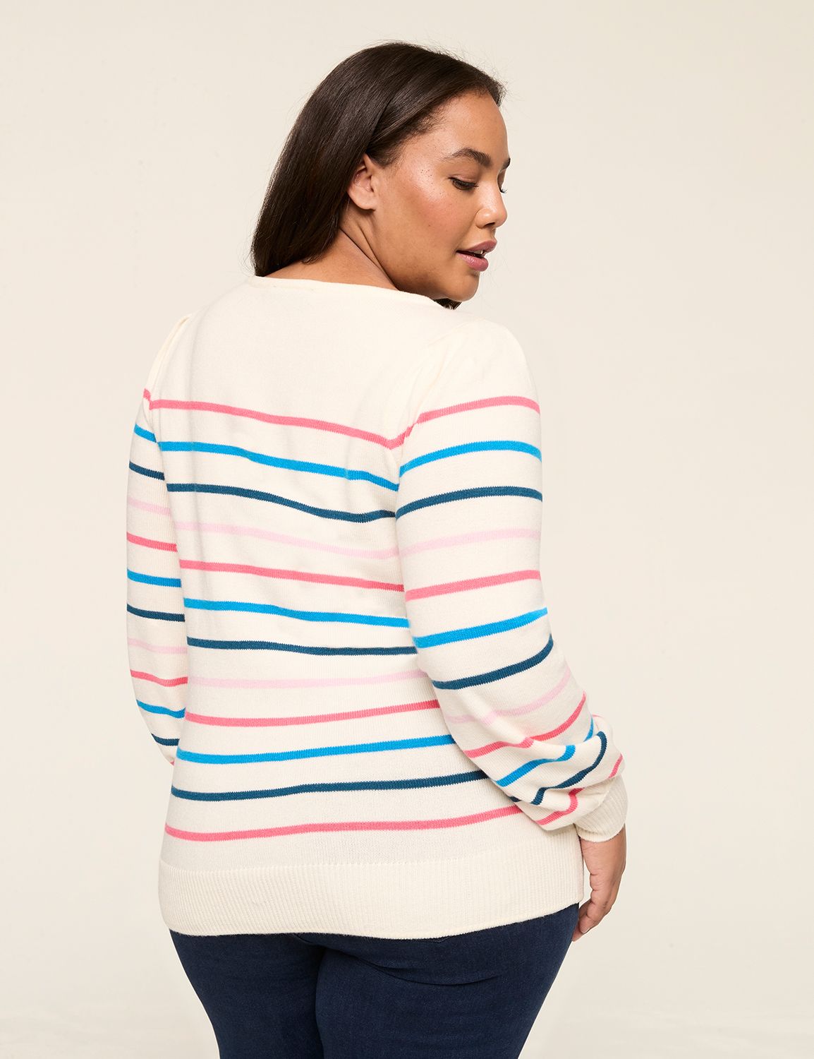 Classic Long Sleeve Boat Neck Multi Product Image 2