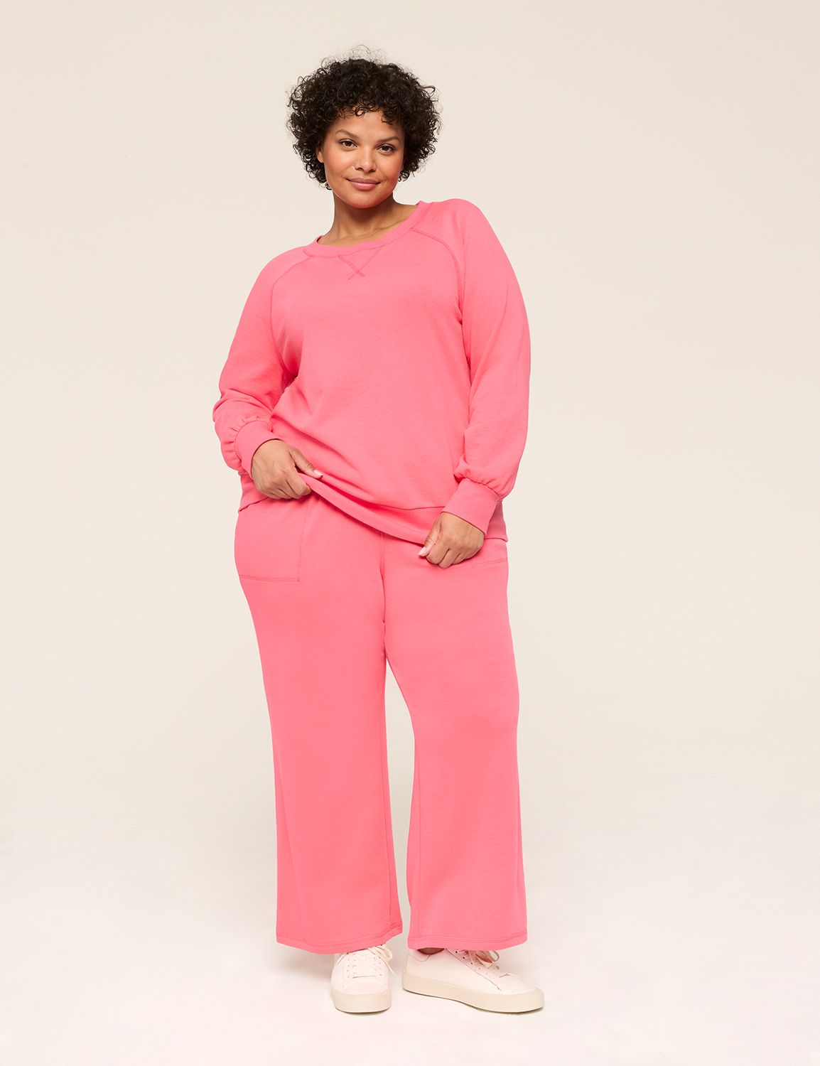 LIVI Long Sleeve Crew Neckline Fren Product Image 3