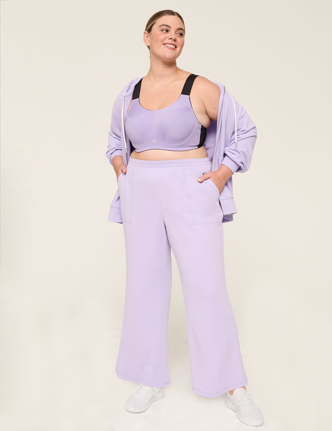 LIVI Mid Rise French Terry Full Len Product Image 3
