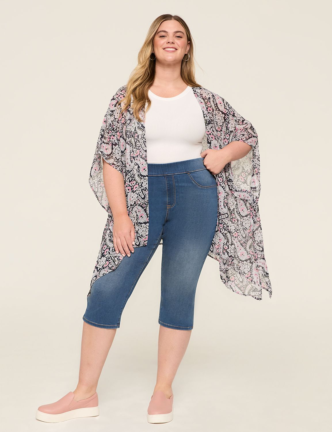 PULL ON PEDAL- MEDIUM WASH 1144634 Product Image 3