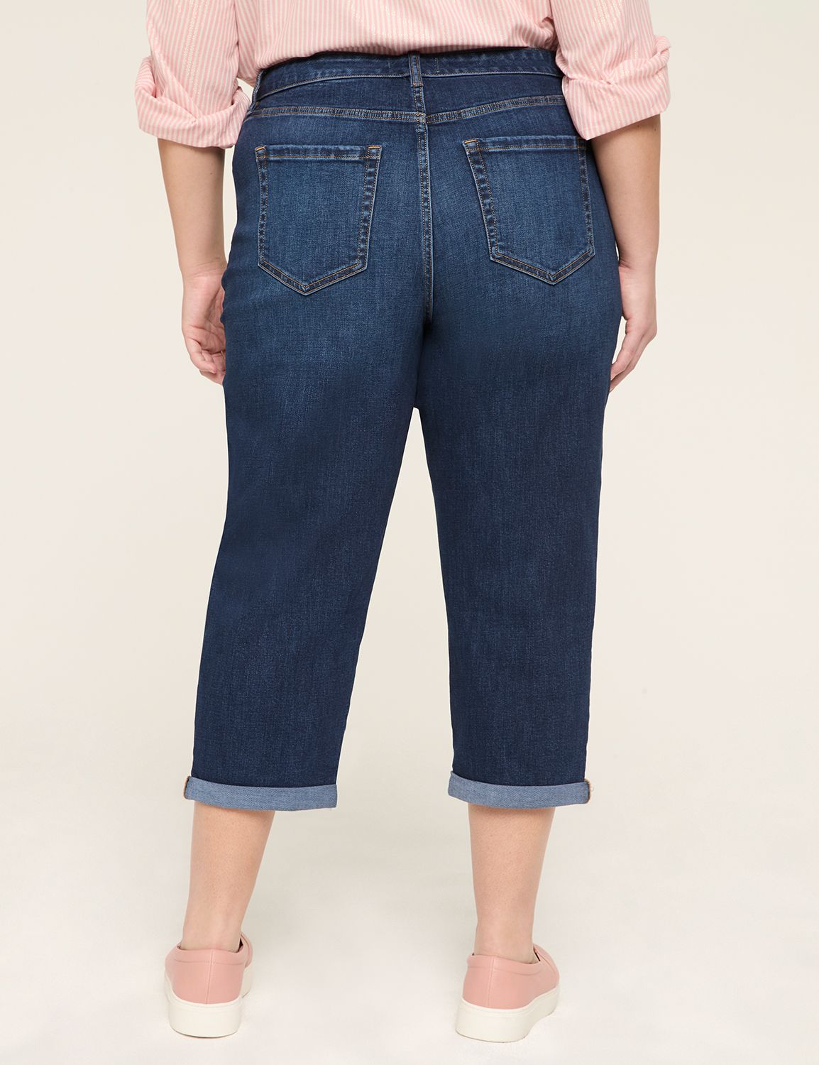 Boyfriend Fit Capri Jean | LaneBryant