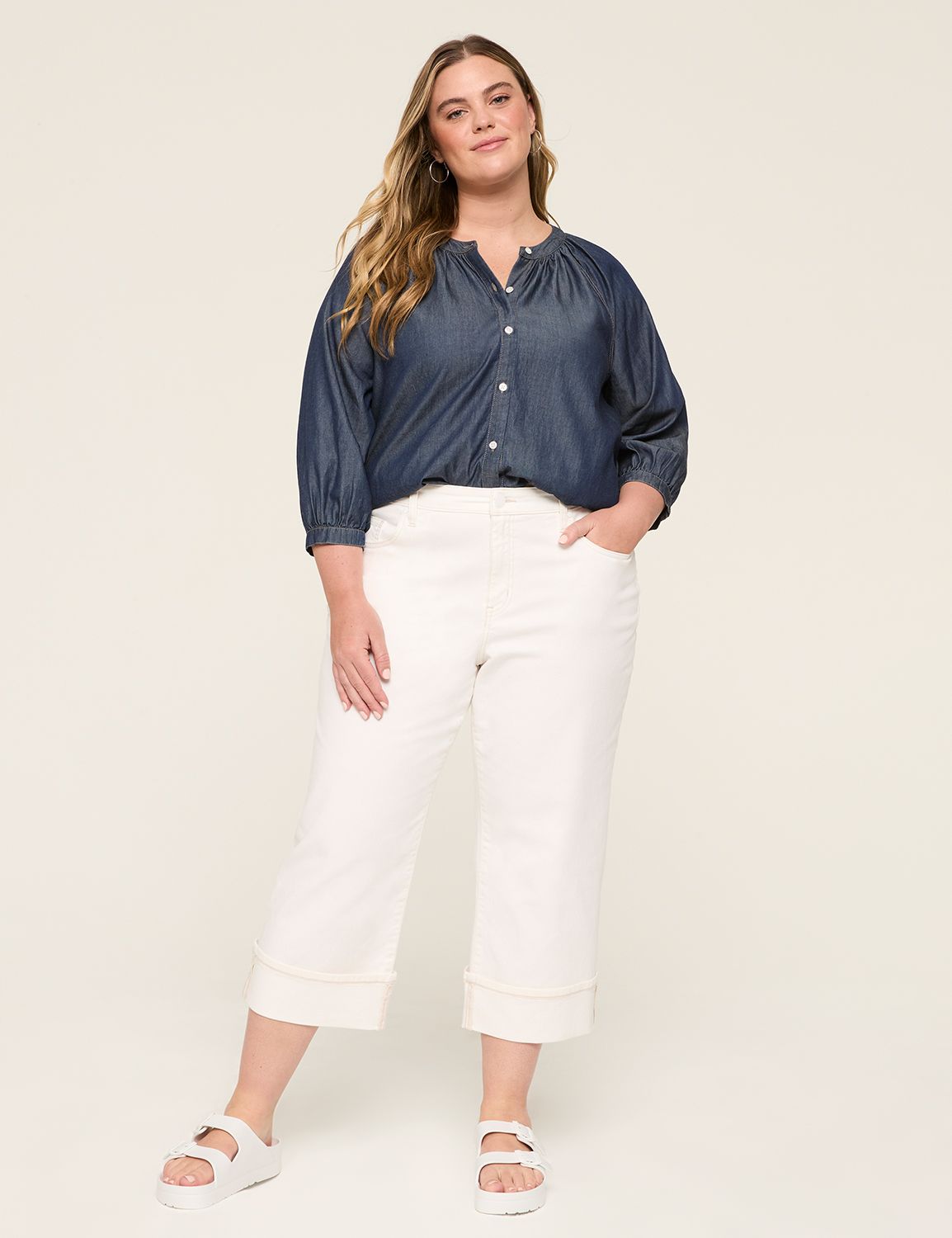 MID RISE SIGNATURE STRAIGHT CROP - Product Image 3