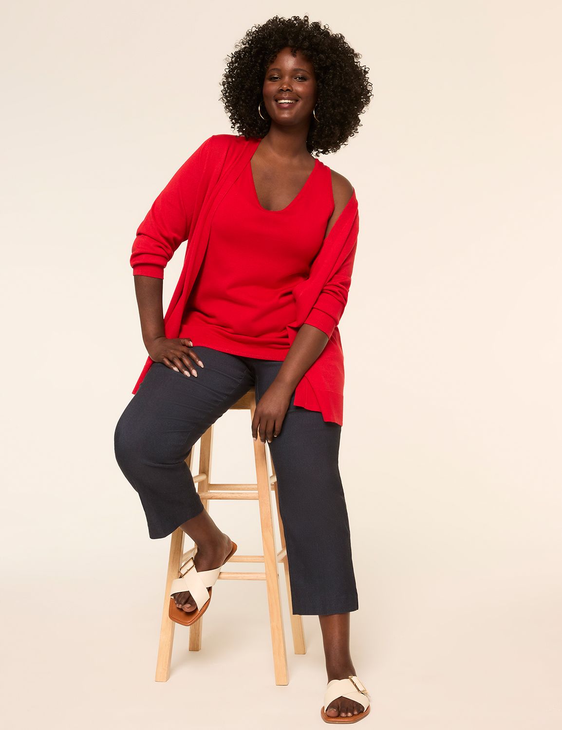 Classic Long Sleeve Open Front Mode Product Image 3