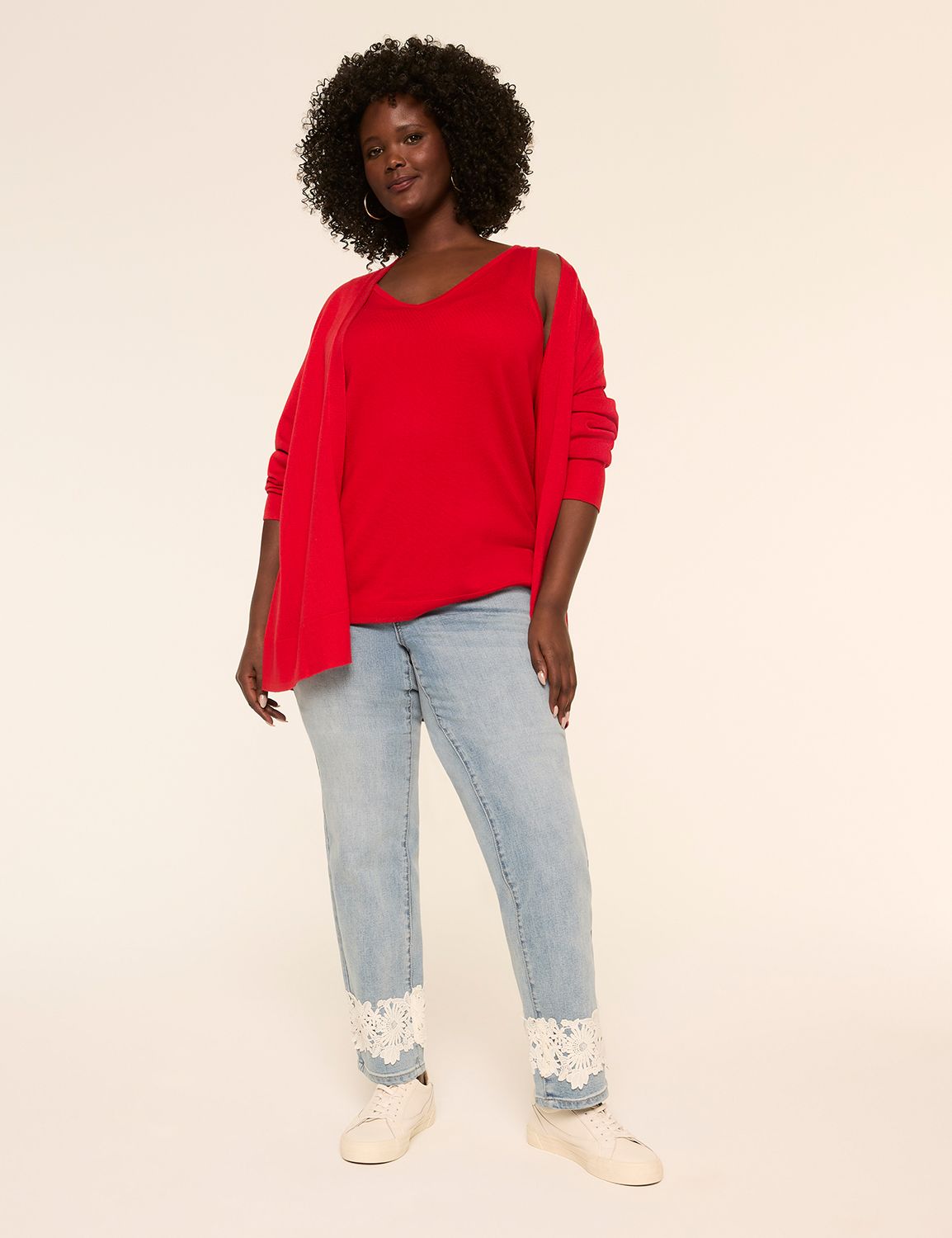 Classic Long Sleeve Open Front Mode Product Image 4