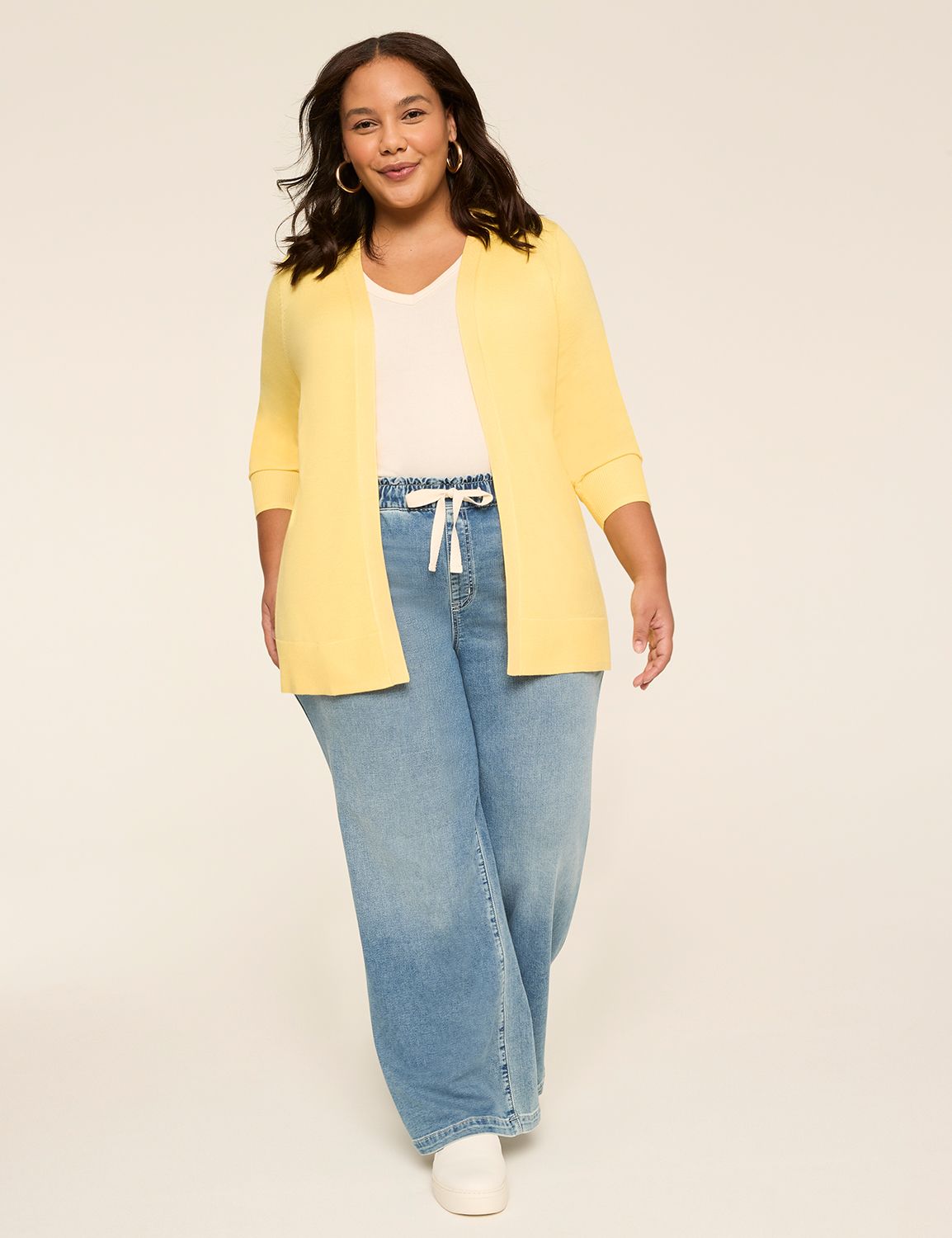 Classic Long Sleeve Open Front Mode Product Image 3