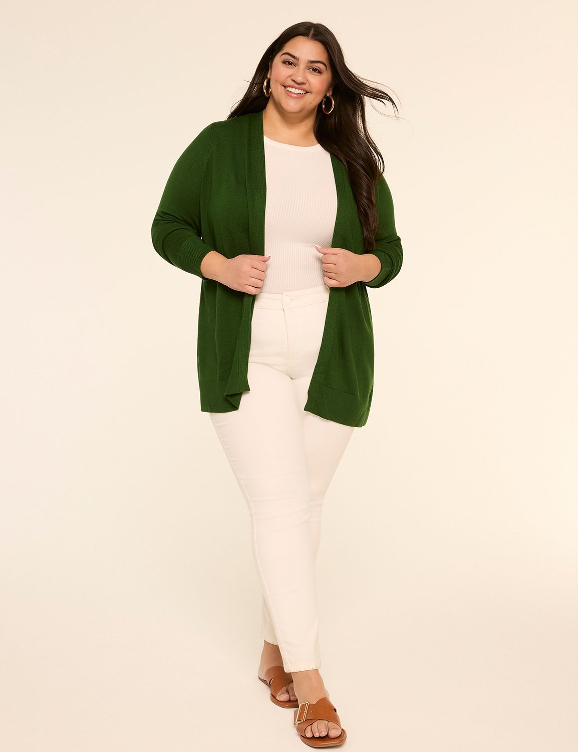 Classic Long Sleeve Open Front Mode Product Image 3