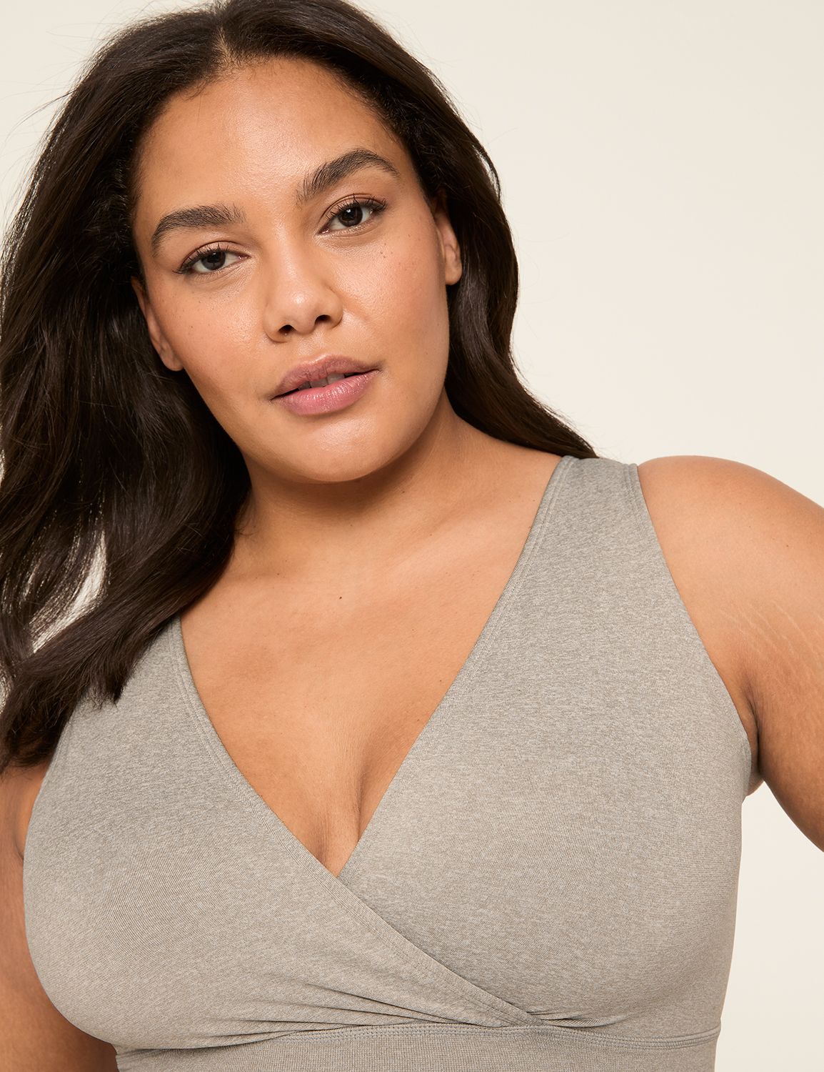 Seamless Heather Wrap Bralette 1144 Product Image 4