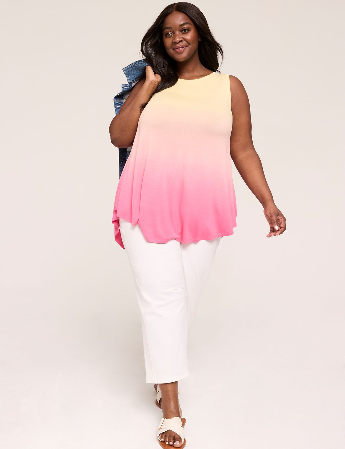 Casual Sleeveless Boat Neck Swing T Product Image 3