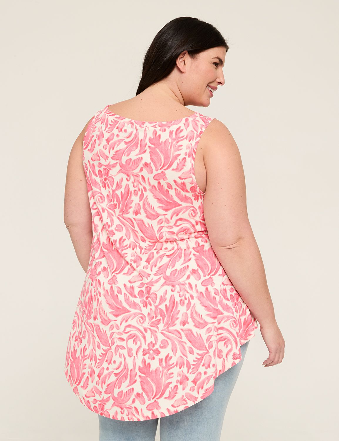 Casual Sleeveless Boat Neck Swing T Product Image 2