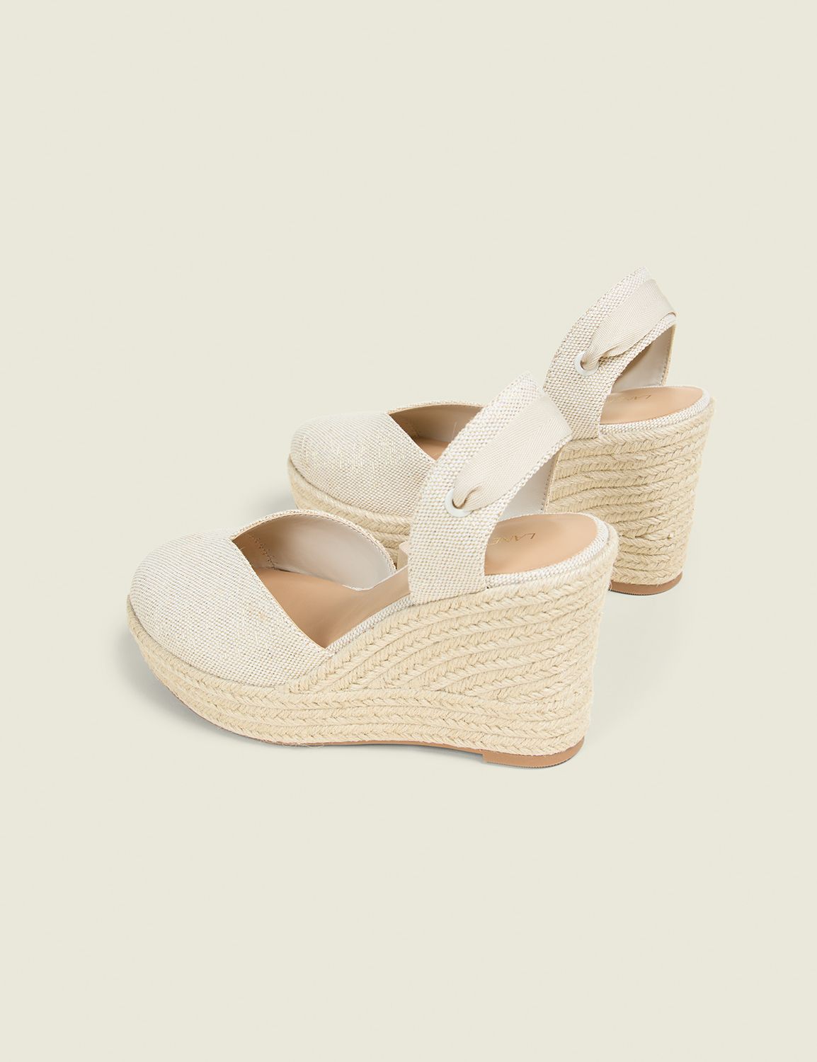 espadrille closed toe lace up