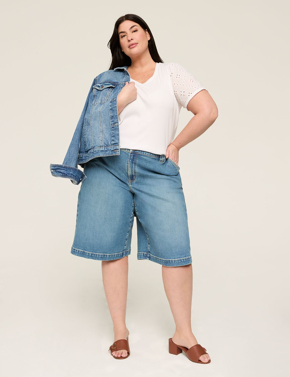 Eyelet Ruched Short Sleeve Scoop Ne Product Image 3