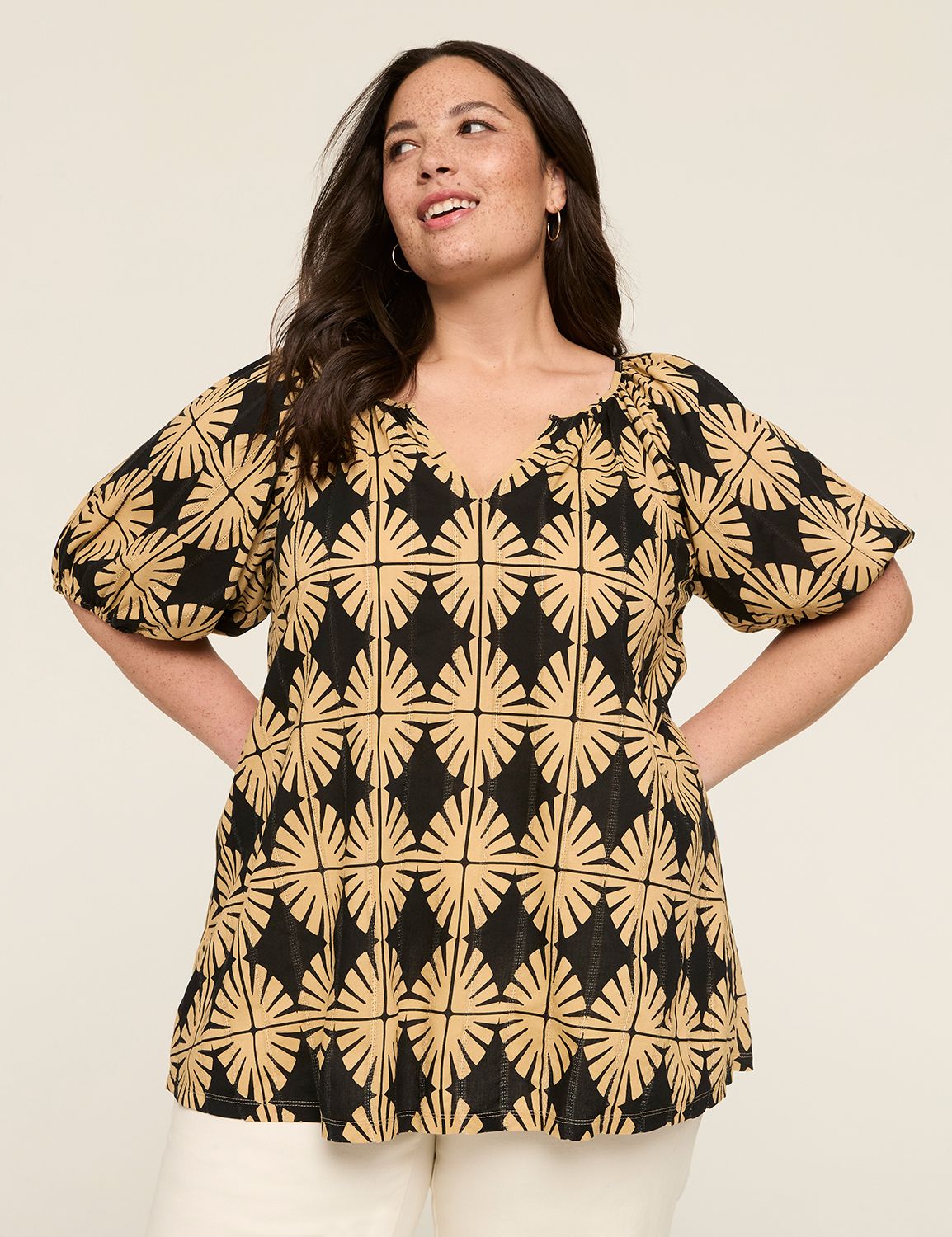 Casual Short Sleeve Crew Neck Croch Product Image 1