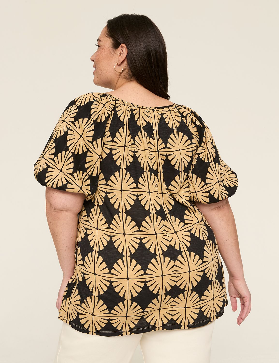 Casual Short Sleeve Crew Neck Croch Product Image 2