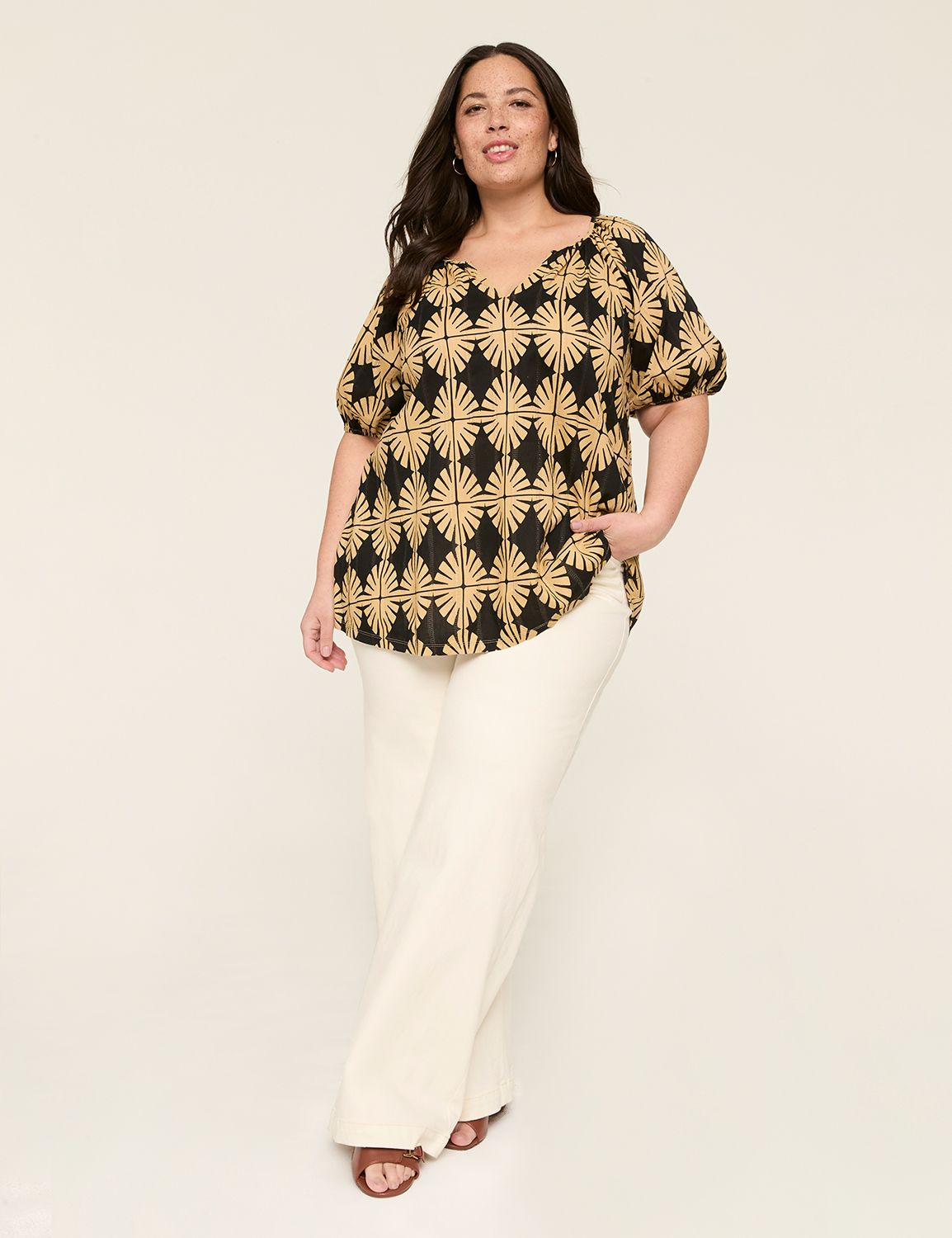 Casual Short Sleeve Crew Neck Croch Product Image 3