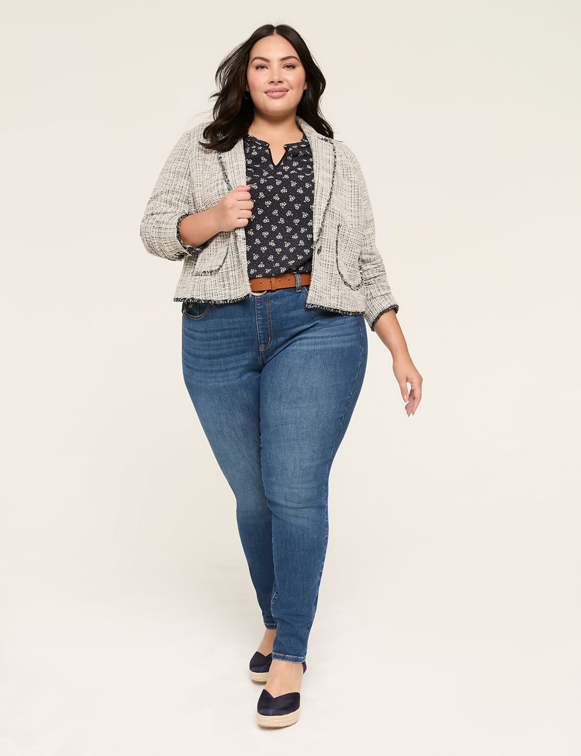 Knit Tweed Short Jacket 1144440 Product Image 3