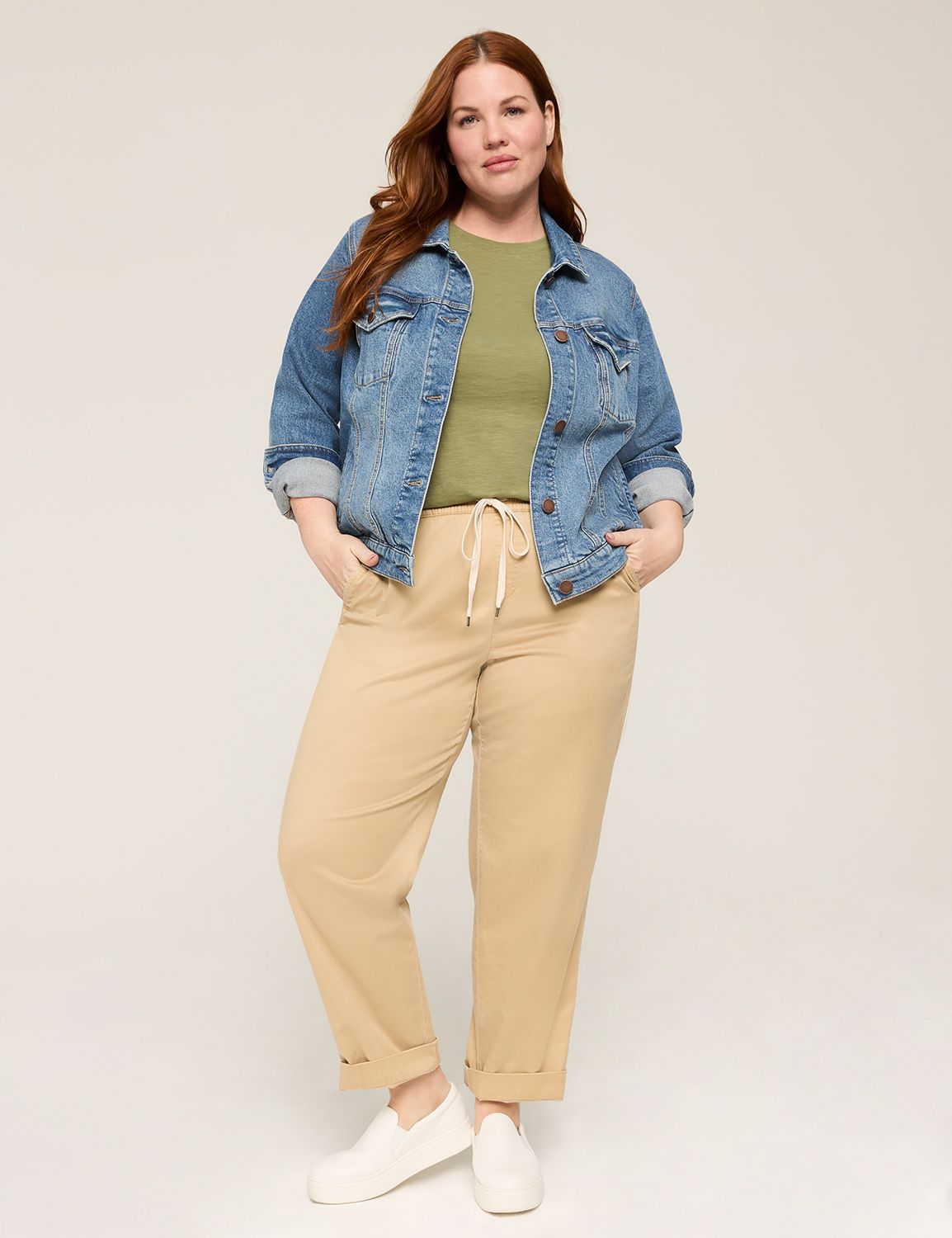 Pull-On Super-Soft Chino Pant | LaneBryant