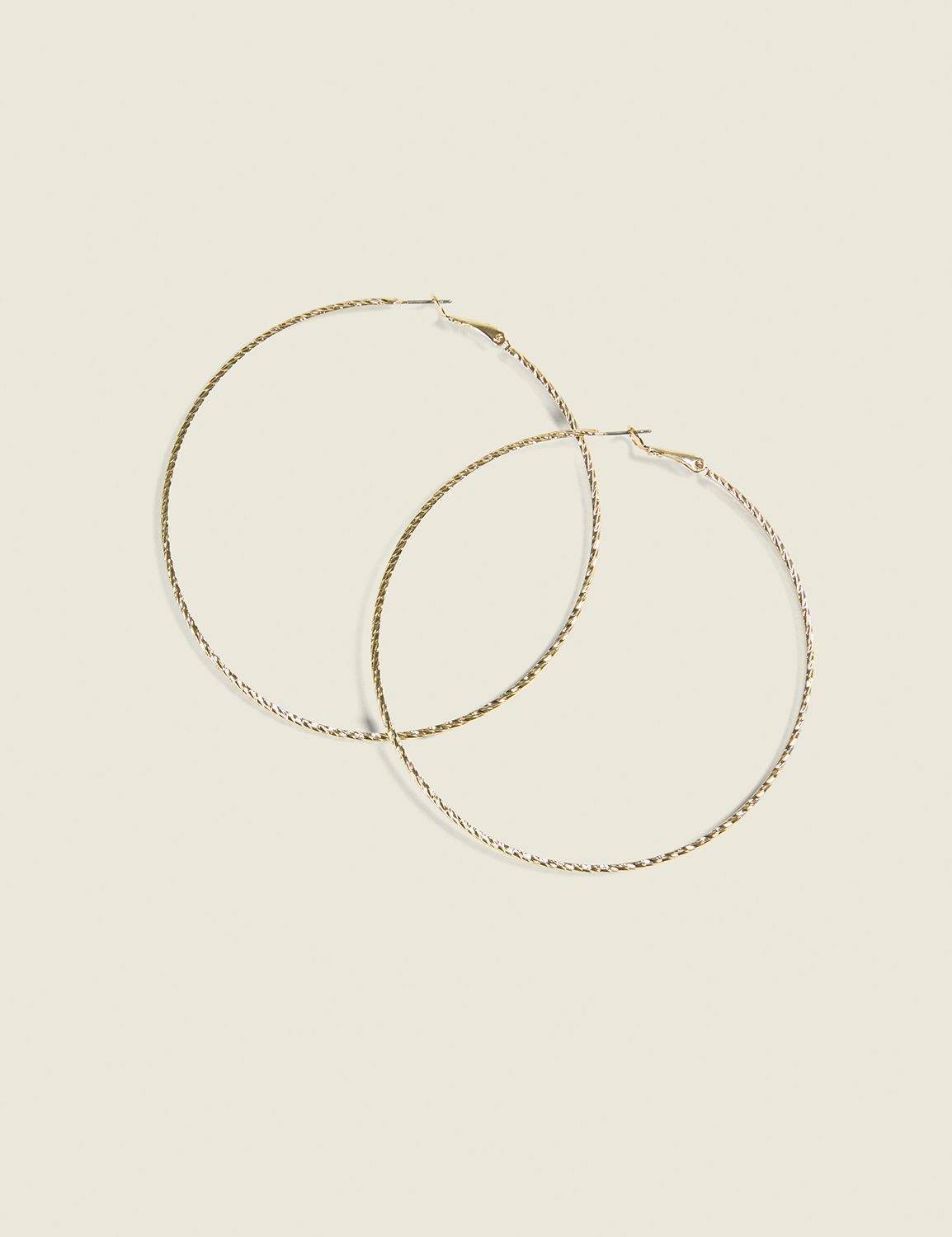 Jumbo Hoop Gold Earrings | LaneBryant