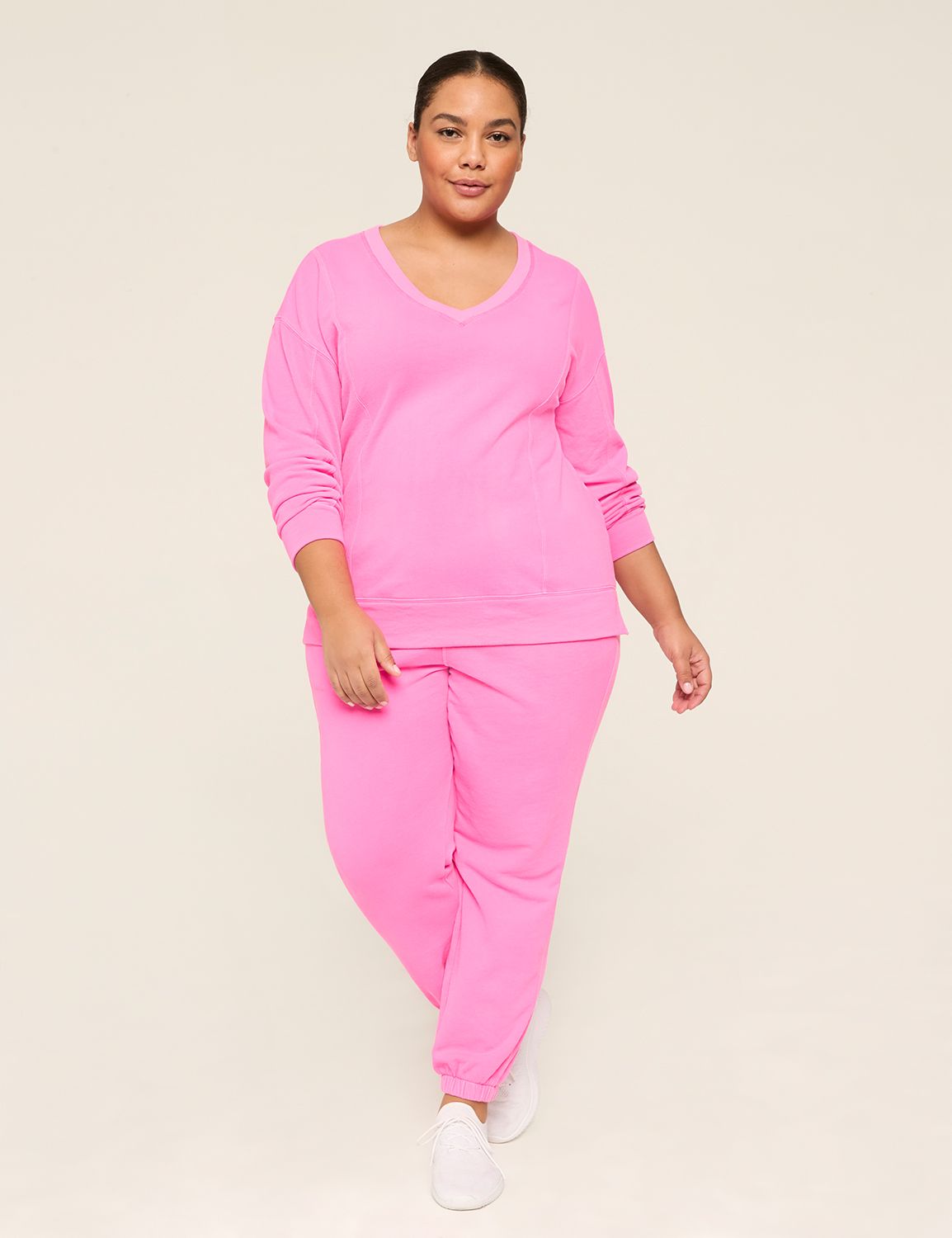 LIVI Long Sleeve V Neckline French Product Image 3