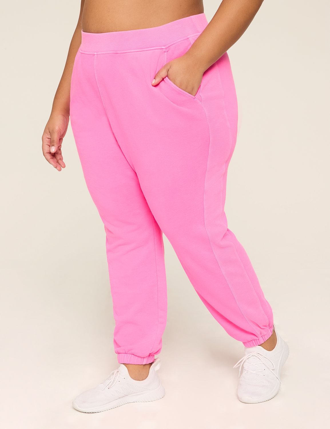 LIVI Mid Rise French Terry Full Len Product Image 1