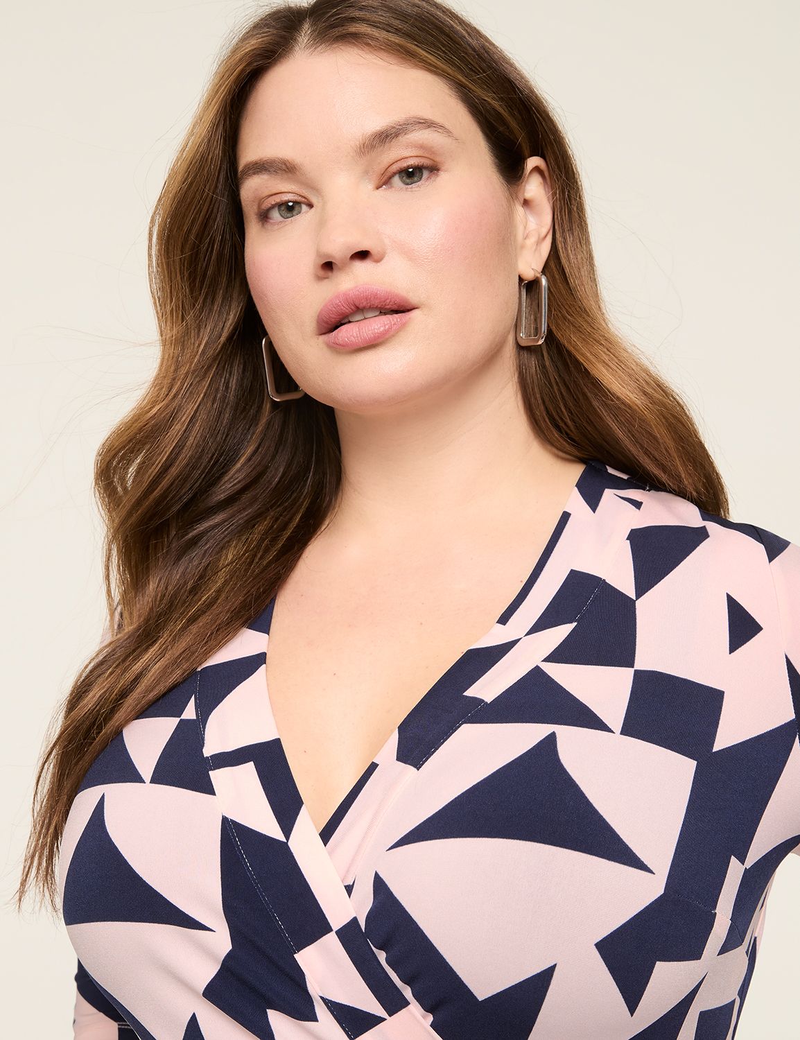 LS MATTE JERSEY WRAP DRESS 1144003 Product Image 2