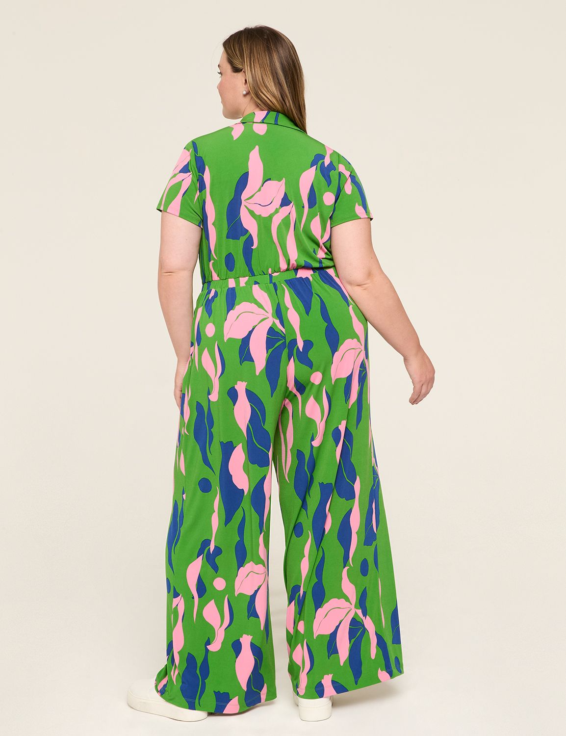 SS COLLARED POPOVER WITH TWIST WAIS | LaneBryant