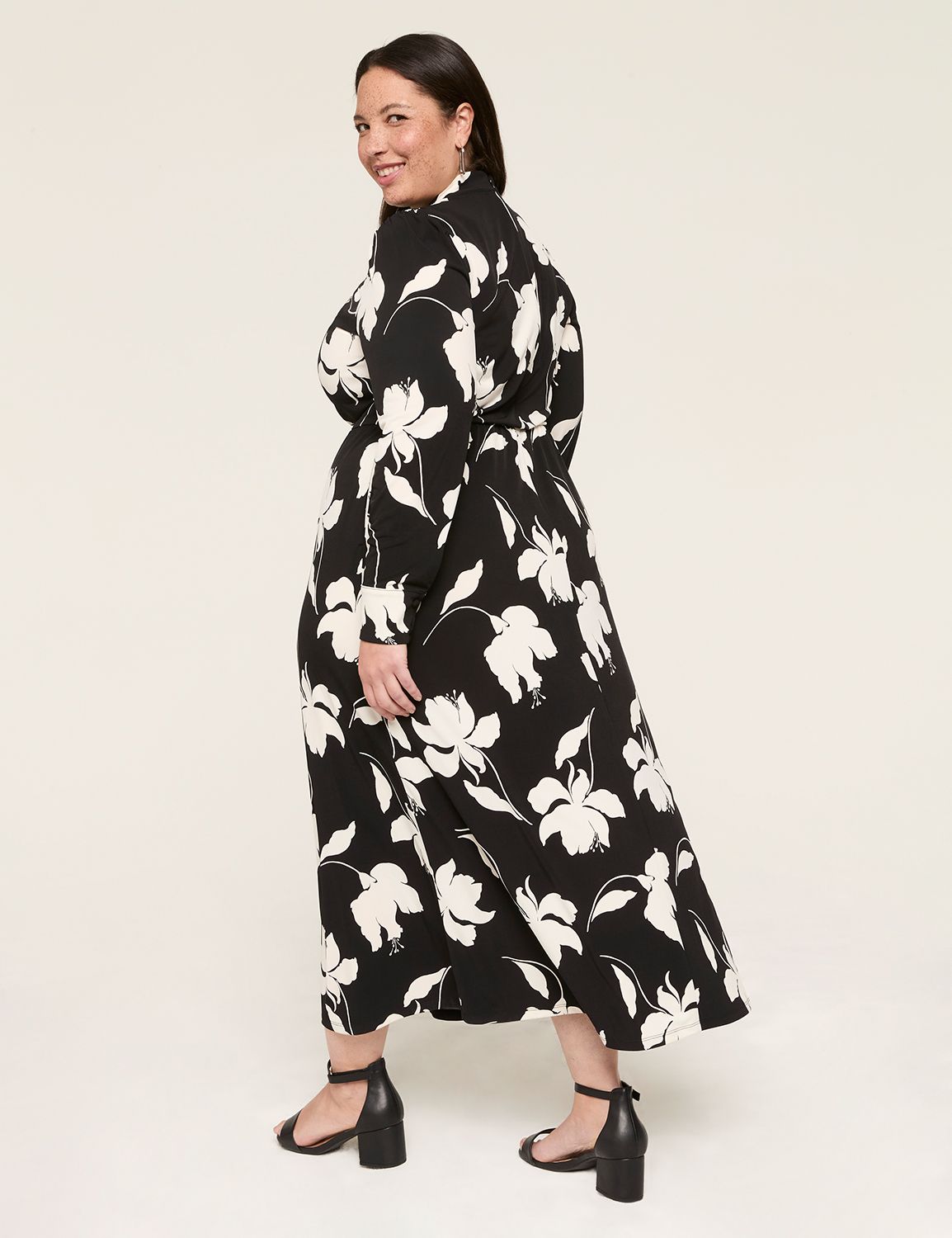 Twist Mock-Neck Jersey Maxi Dress | LaneBryant