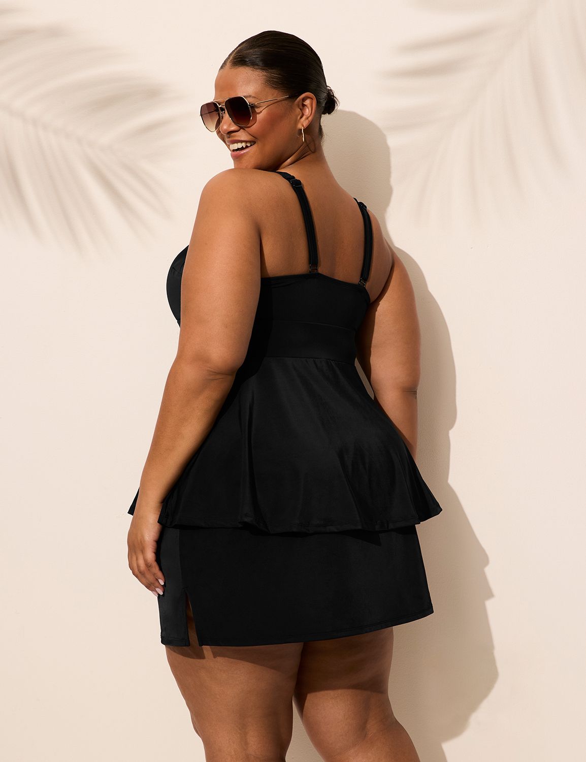 Plus Size | No-Wire Swing Tankini Top | LaneBryant