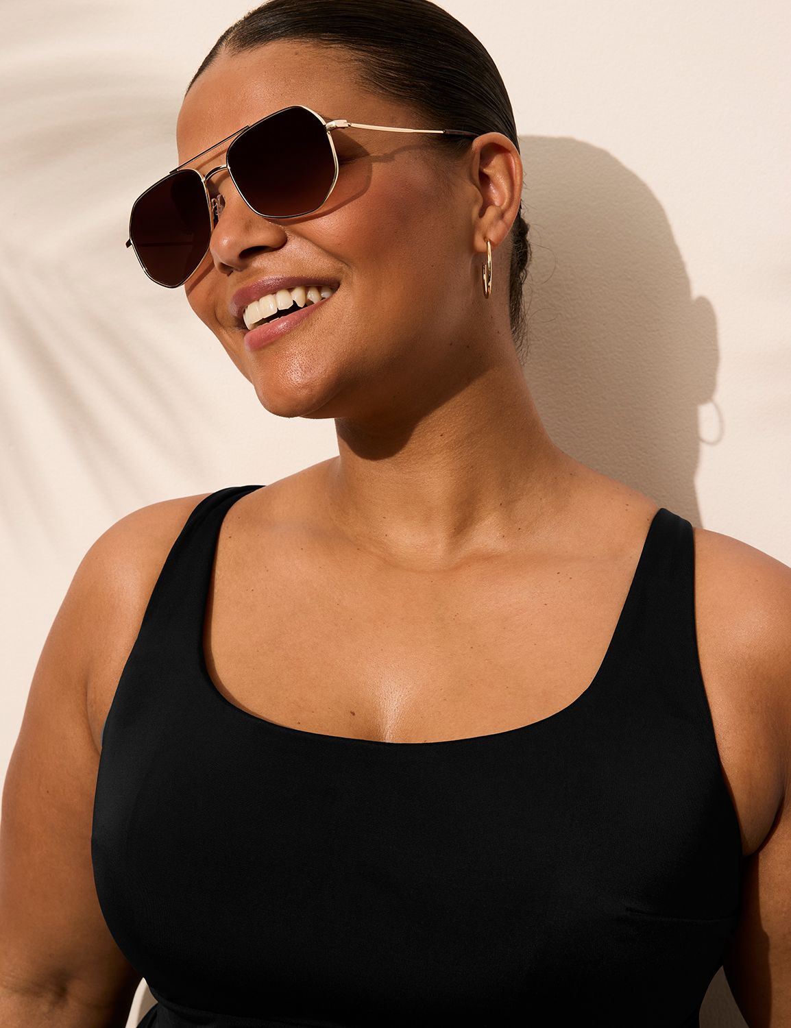 Plus Size | No-Wire Swing Tankini Top | LaneBryant
