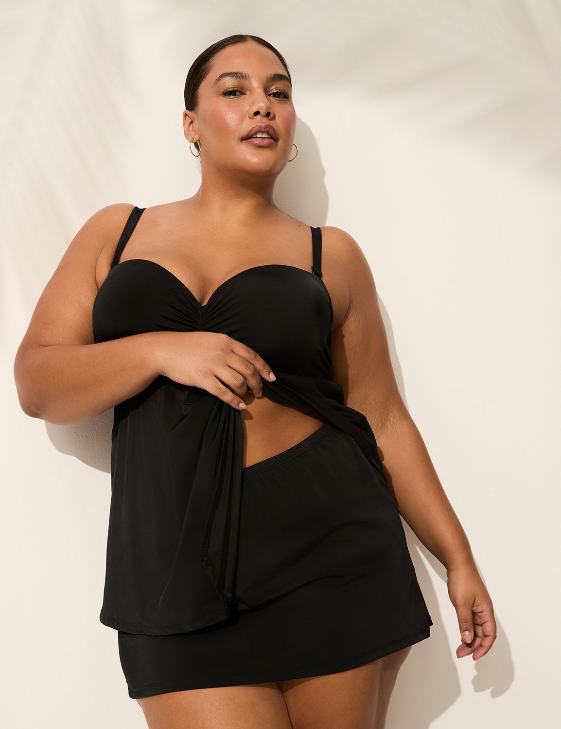 Side Slit Swim Skirt